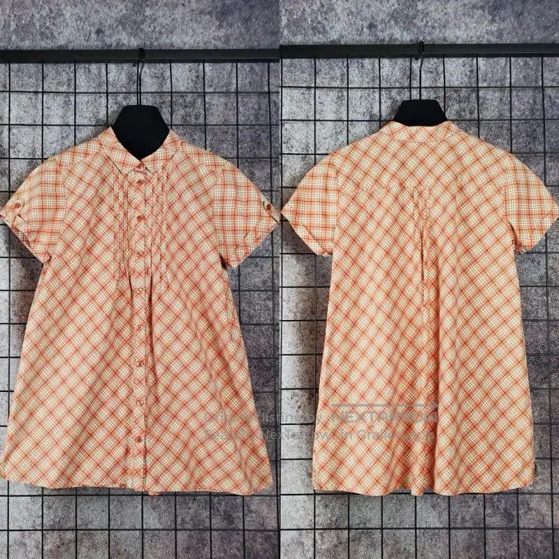 Burberry Burberry Summer Orange Pink Short Sleeve Shirt. Size M / US 6-8 / IT 42-44 - 1 Thumbnail