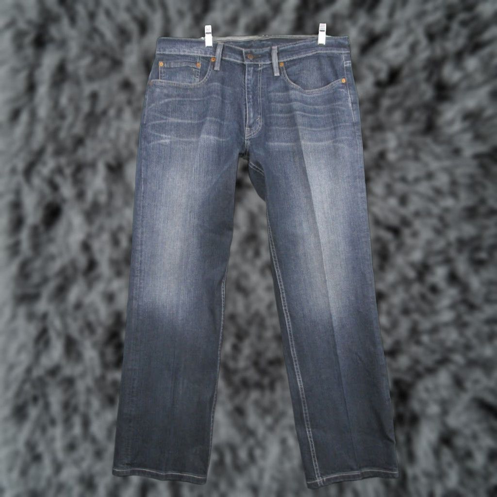 Levi's Levi's 559 Jeans Relaxed Straight Leg 34x32 Distressed Whiskered Blue Jeans - 34 Regular Mens Size US 34 / EU 50 - 1 Thumbnail