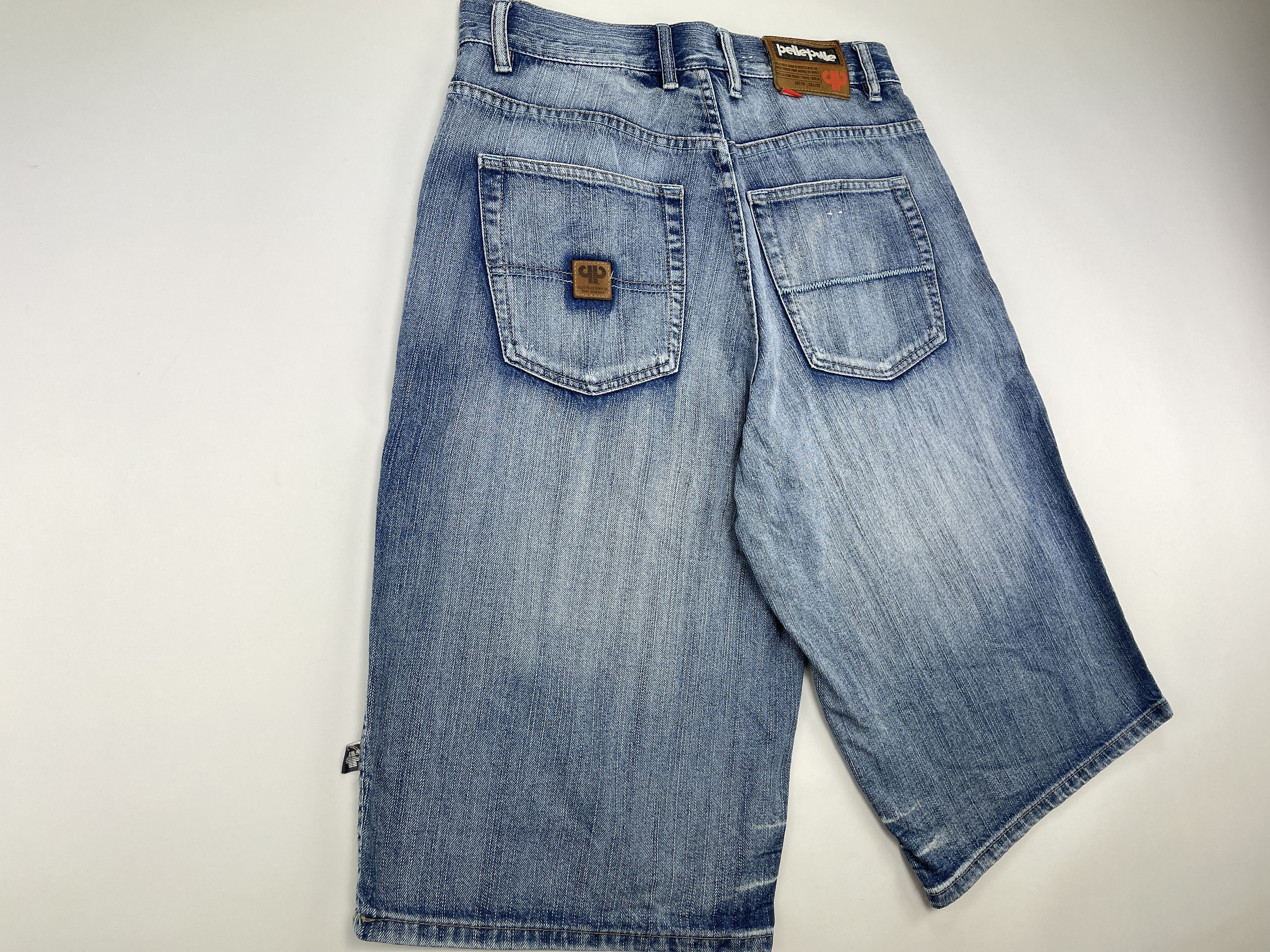 Pelle Pelle PELLE PELLE jeans shorts, Marc Buchanan vintage baggy 90s 32 Size US 32 / EU 48 - 3 Thumbnail