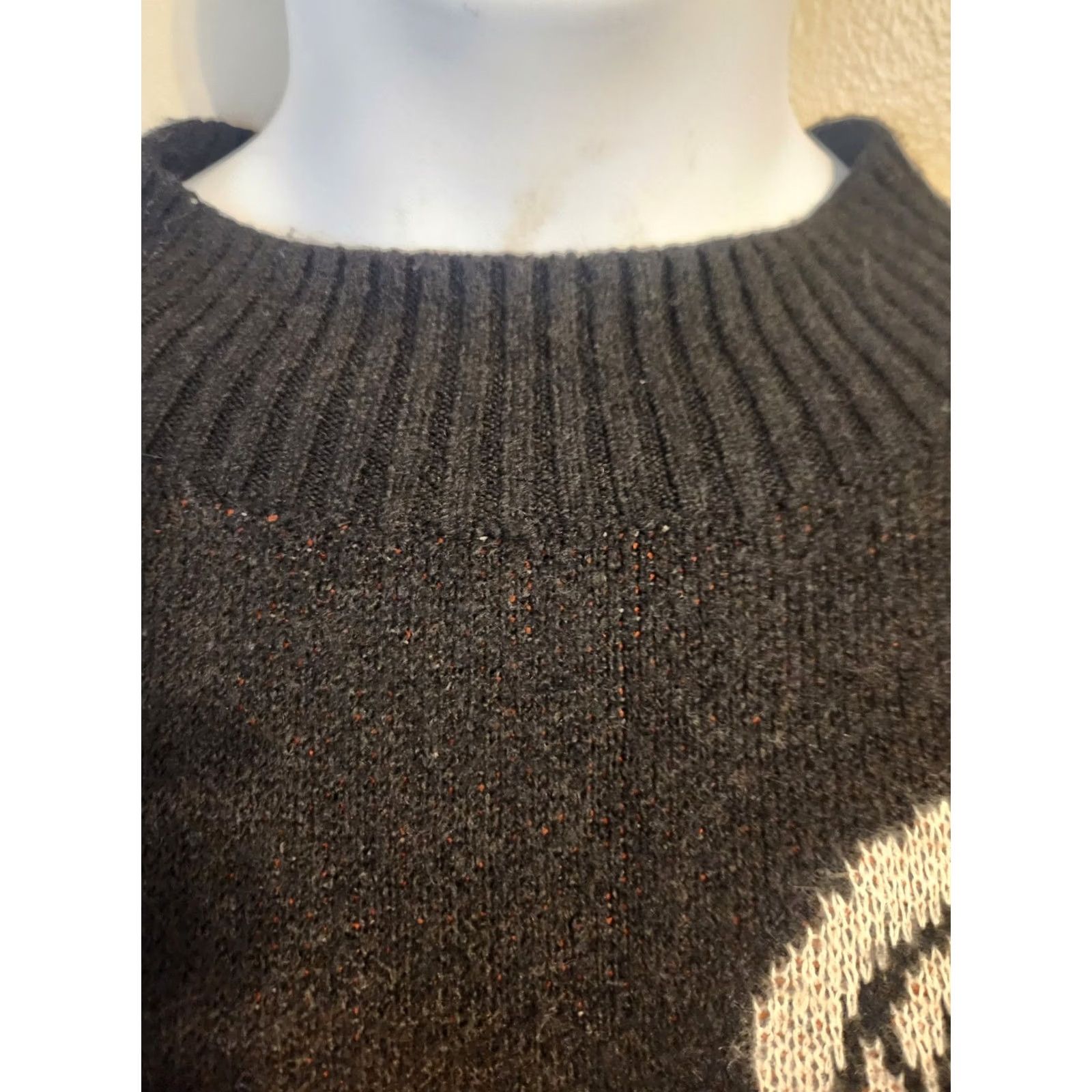 Torrid Torrid Plus Size Sweater Black Floral Orange White Mock Neck 3X Women Size XXL / US 16-18 / IT 52-54 - 2 Thumbnail