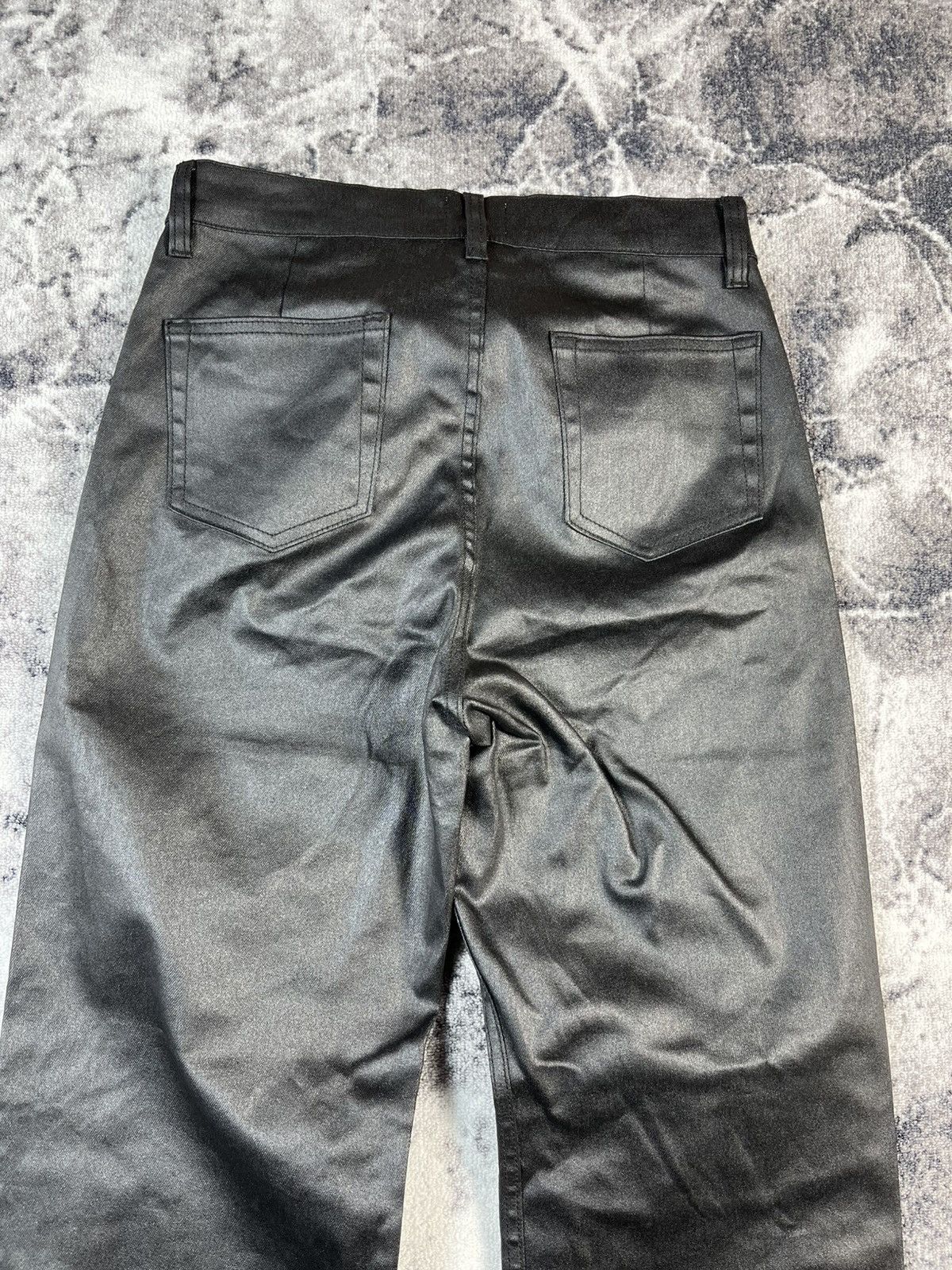 Other MIJKO Coated Denim Leather Look Pants Y2K Straight Fit M Size 31" - 11 Thumbnail