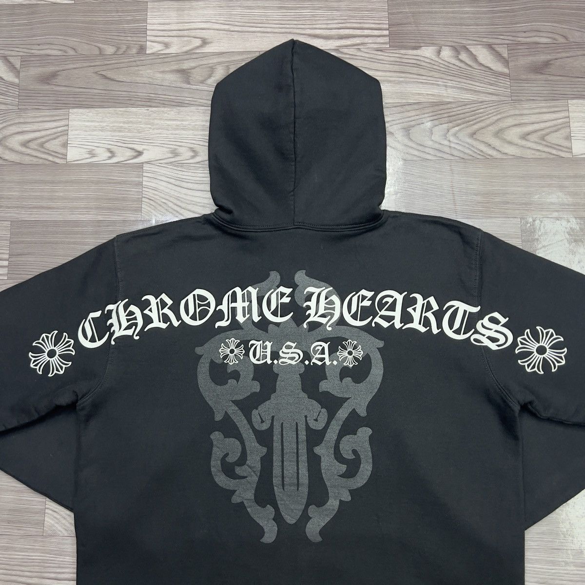 Chrome Hearts Chrome Hearts U.S.A Thermal Dagger Zip Up Hoodie Size US L / EU 52-54 / 3 - 5 Thumbnail
