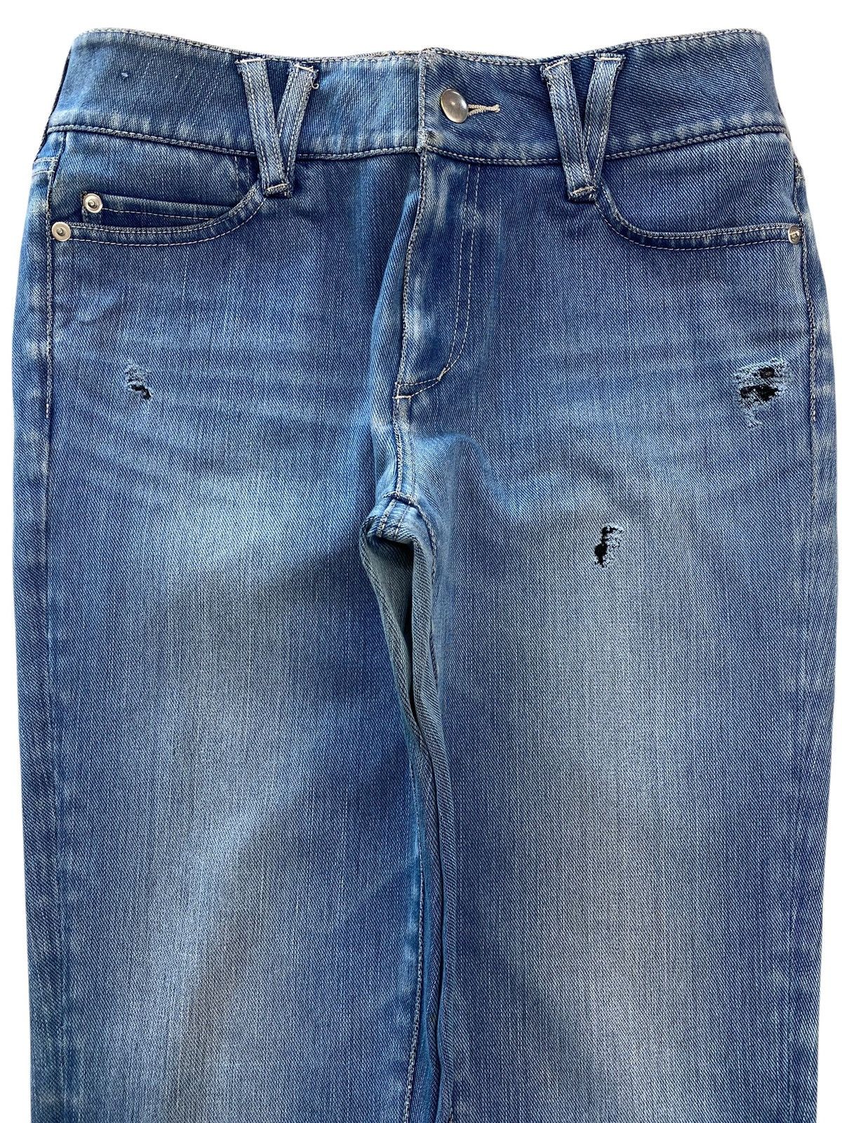 Japanese Brand Japanese Brand Blue Wash Style Skinny Leg Jeans Size US 30 / EU 46 - 2 Thumbnail