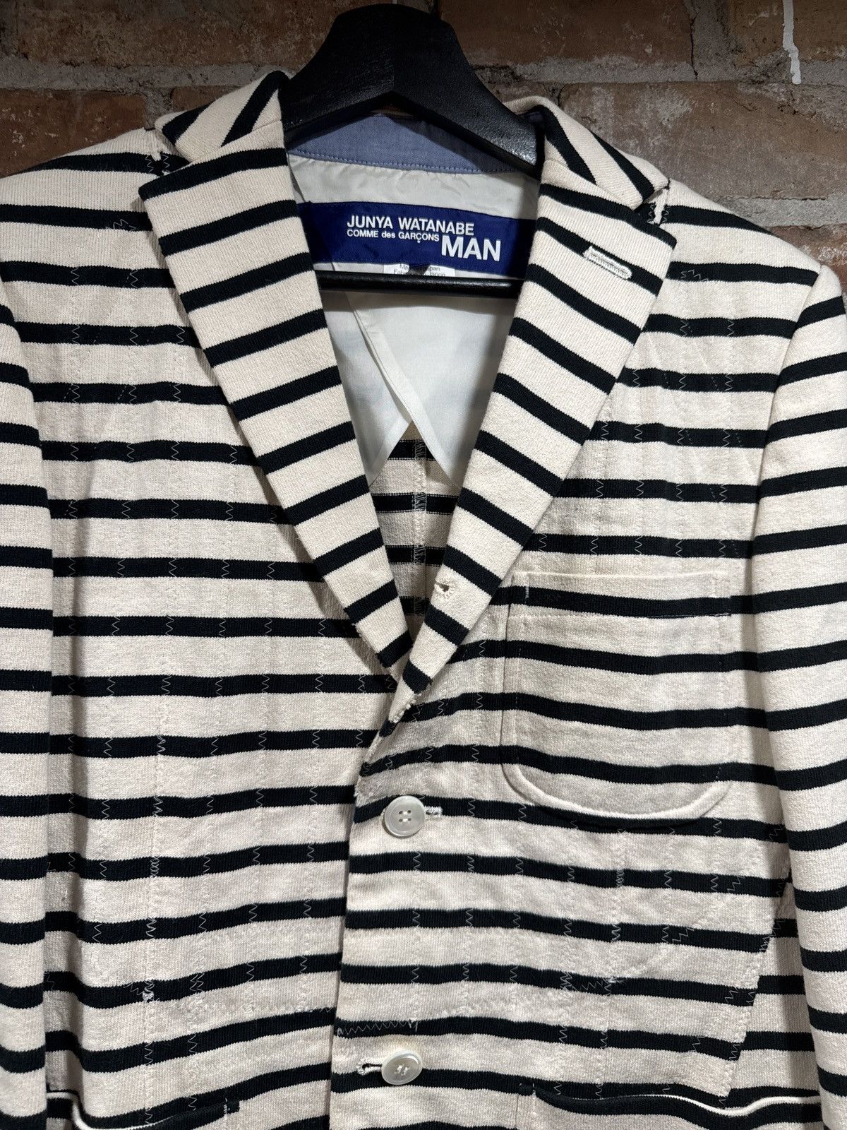 Junya Watanabe Junya watanabe striped suit jacket Size US XS / EU 42 / 0 - 3 Thumbnail