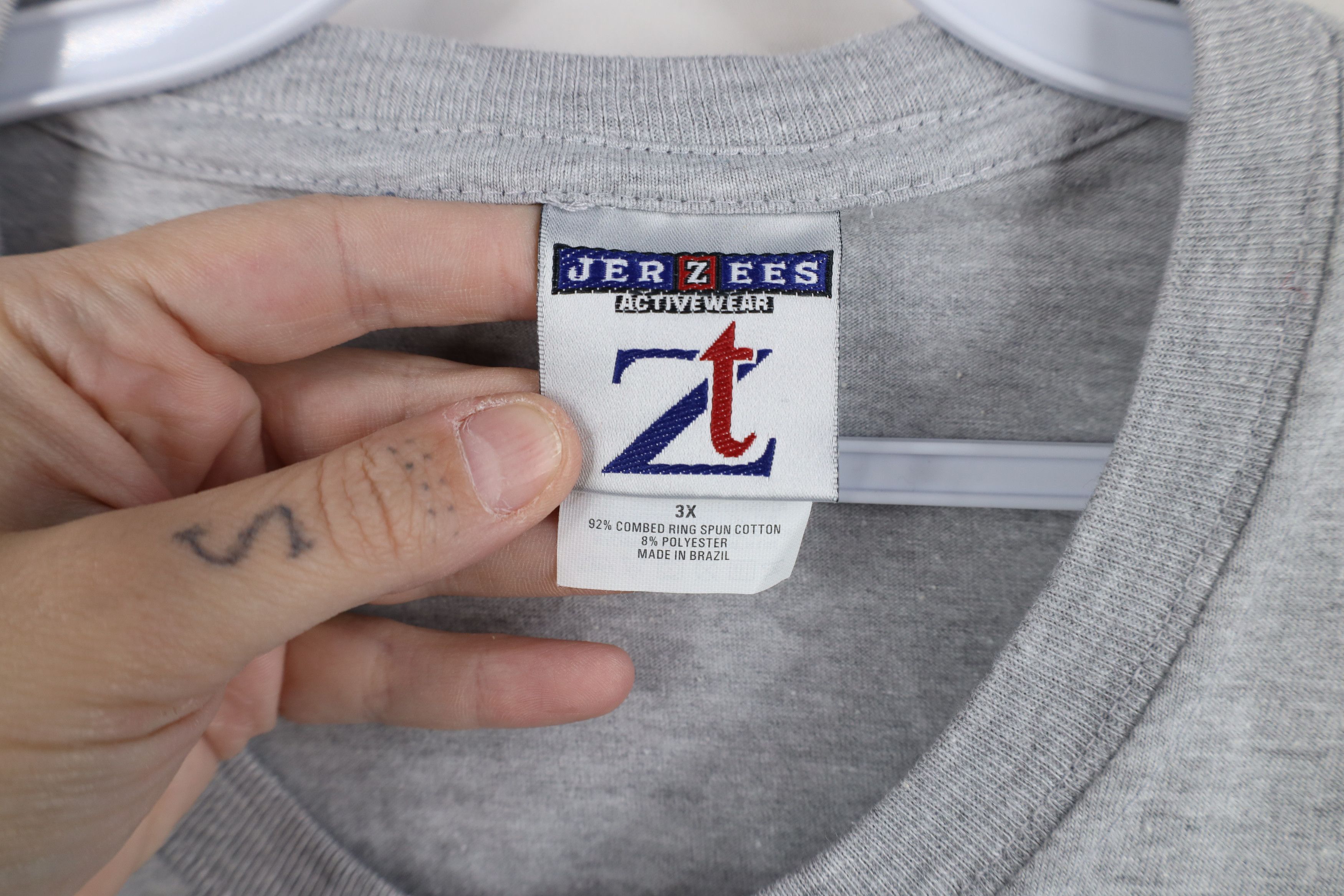 Vintage Vintage 90s Streetwear heavyweight Long Sleeve T-Shirt Gray Size US XXL / EU 58 / 5 - 5 Thumbnail