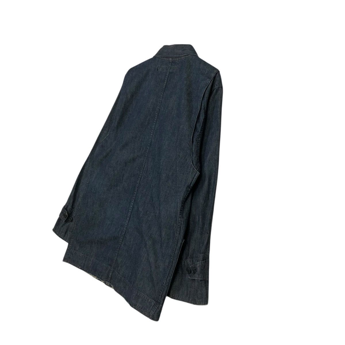 Issey Miyake 🔥1999/2000 VINTAGE DENIM WORK JACKET ZUCCA ISSEY MIYAKE Size US M / EU 48-50 / 2 - 12 Thumbnail