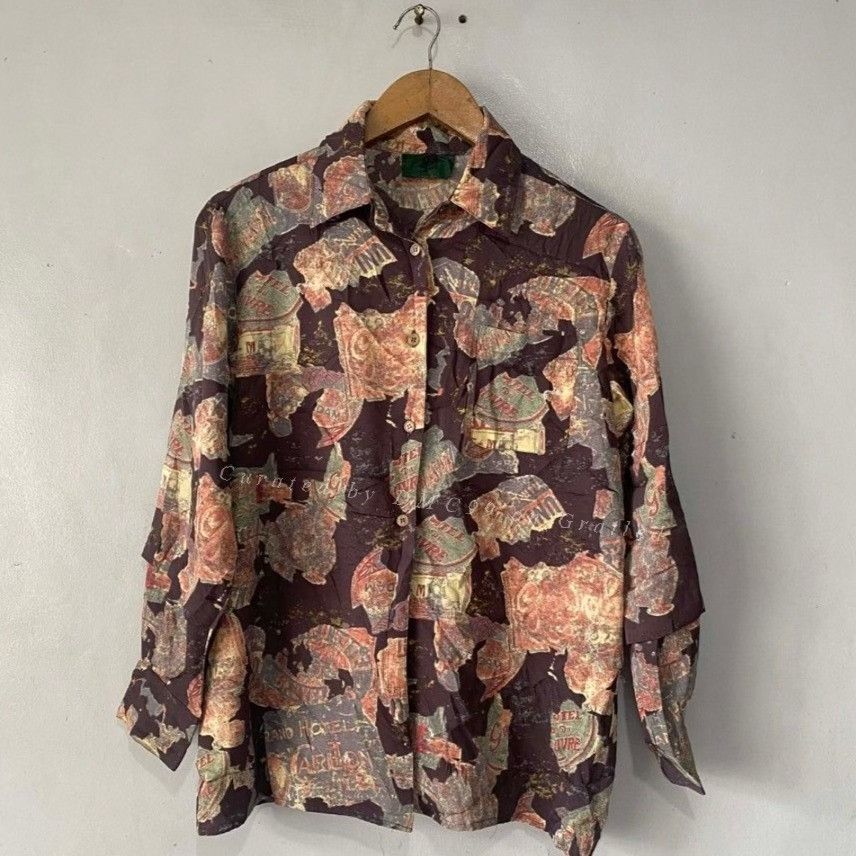 Jean Paul Gaultier Jean Paul Gaultier 1990s Junior Printed Shirt Size US XXS / EU 40 - 1 Thumbnail