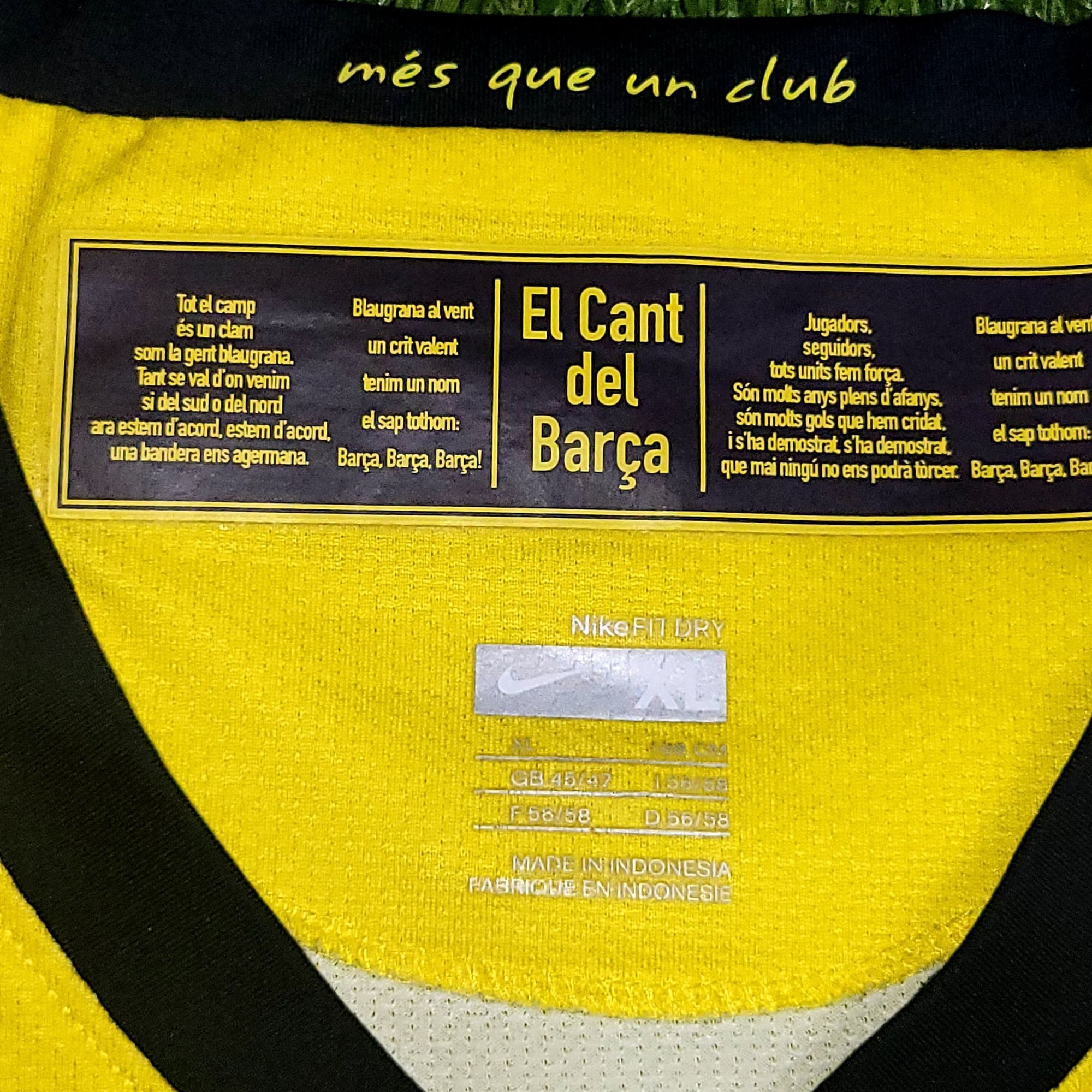 Nike Henry Barcelona TREBLE SEASON 2008 2009 Away Soccer Jersey Size US XL / EU 56 / 4 - 5 Thumbnail
