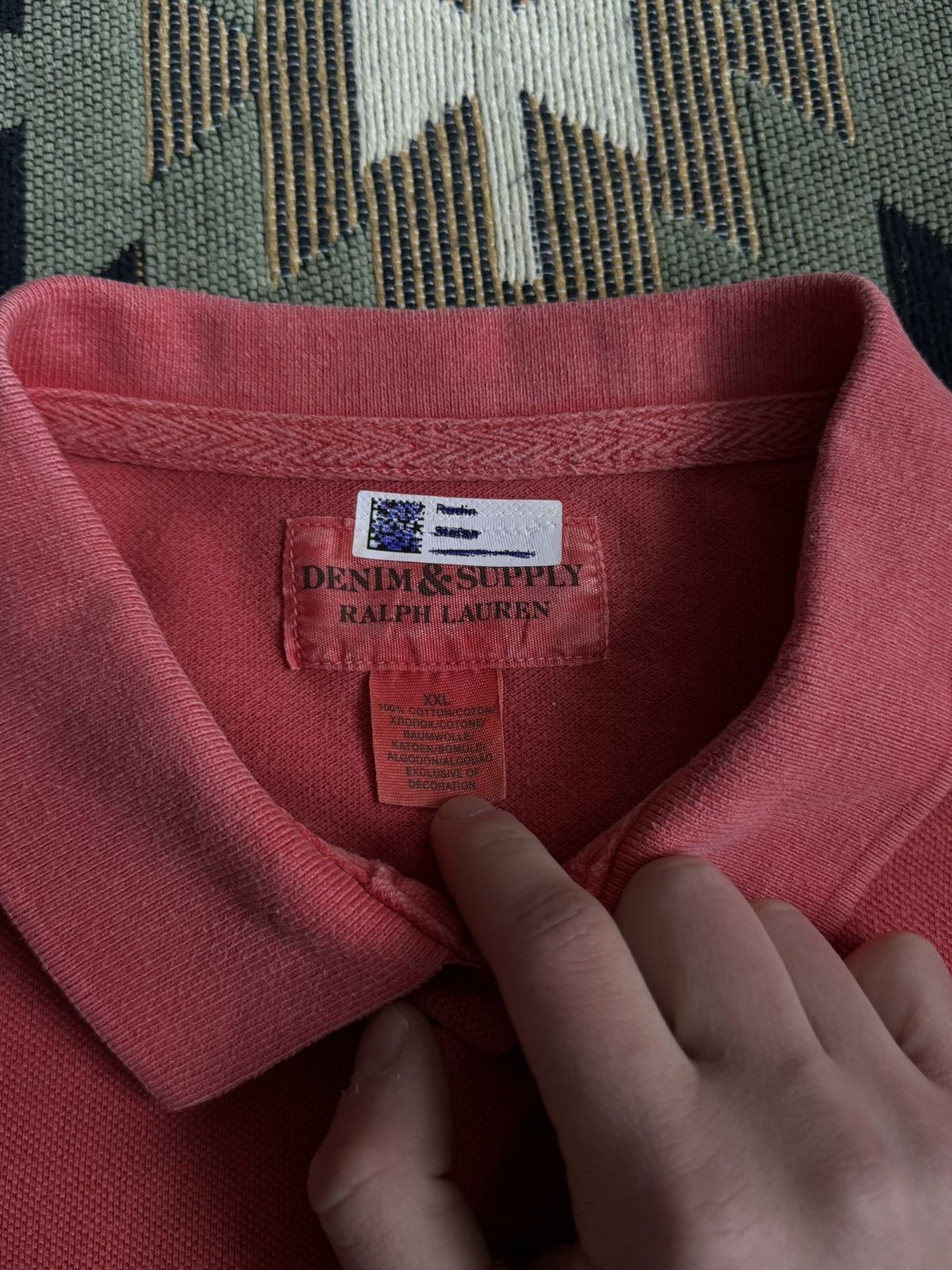 Denim & Supply Ralph Lauren Vintage Denim & Supply Ralph Lauren USA Flag Polo Size US XXL / EU 58 / 5 - 8 Thumbnail