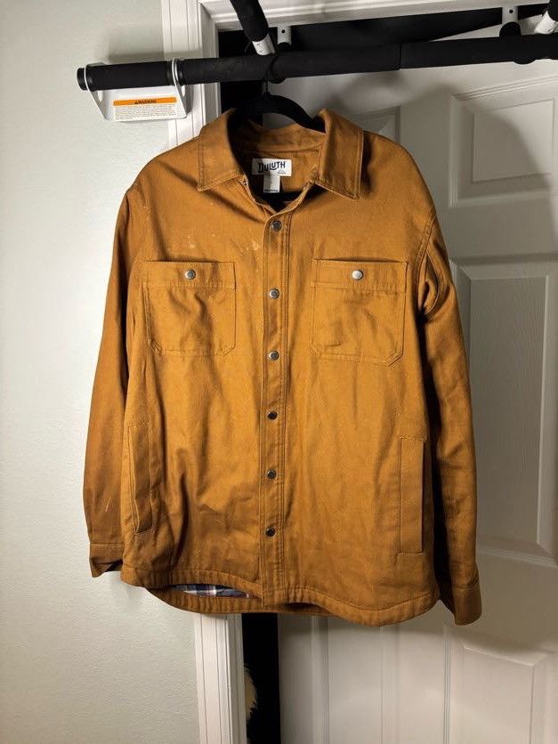 Duluth Trading Company Duluth Trading Co Dark Tan Cotton Work Jacket Size Large Size US L / EU 52-54 / 3 - 2 Thumbnail