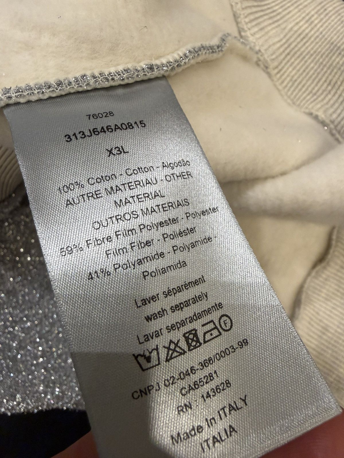 Dior × ERL Dior ERL Hooded Sweatshirt - Grey Size US XXL / EU 58 / 5 - 4 Thumbnail