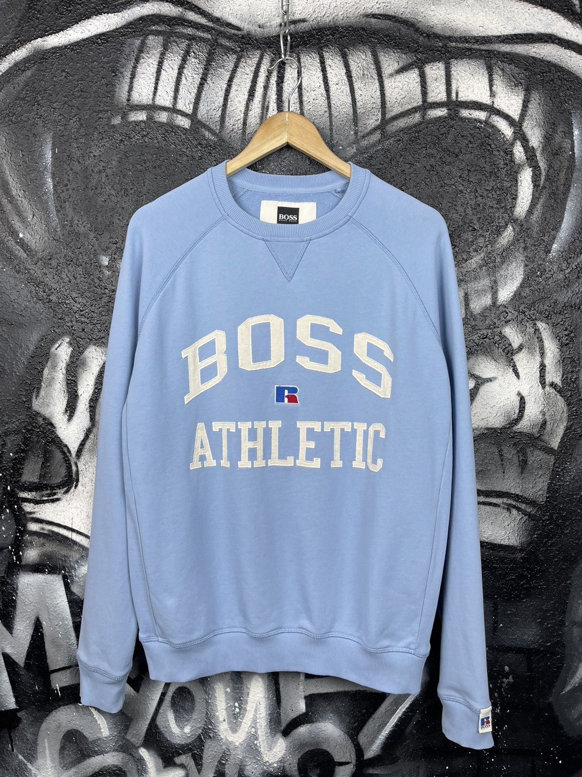 Hugo Boss Hugo Boss x Russel Athletic Crewneck Blue Sweatshirt Men’s Size US S / EU 44-46 / 1 - 2 Thumbnail