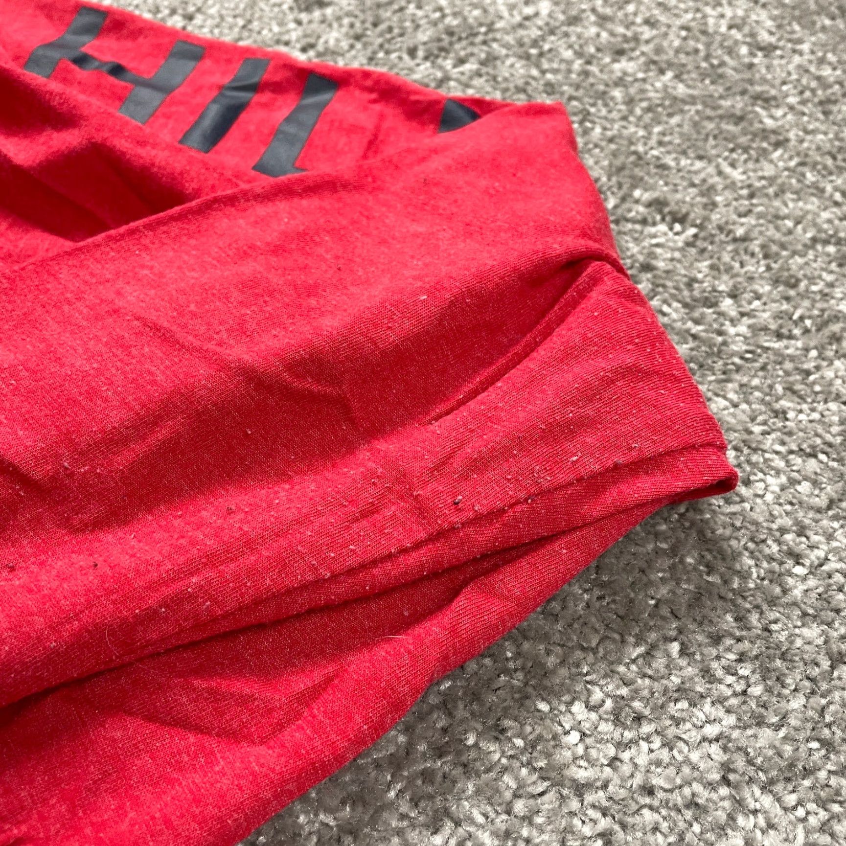 Tommy Hilfiger Womens Tommy Hilfiger Hoodie Sweatshirt 1X Red Pullover Hooded Lightweight Logo Knit Classic Jersey Size XL / US 12-14 / IT 48-50 - 7 Thumbnail