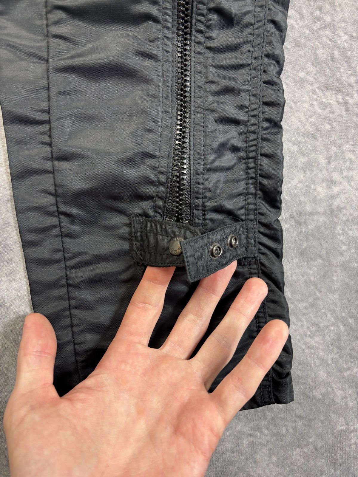Bugle Boy × Vintage 1990s Bugle Boy Raver Pants Y2K Vintage Nylon Flight Zipper Size 29" - 12 Thumbnail