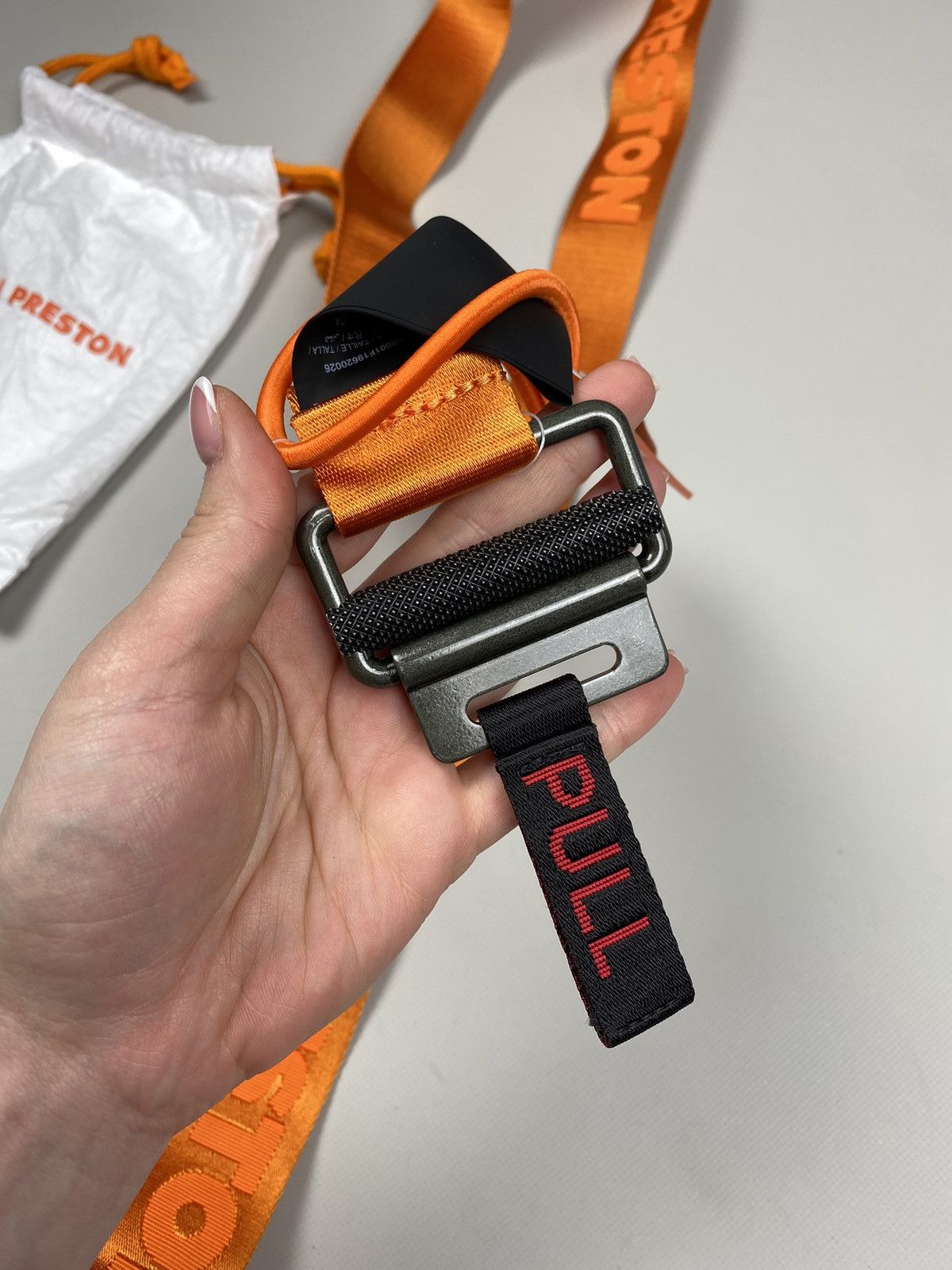 Heron Preston BNWT! Heron Preston KK Tape Magnetic Belt One Size Orange Size ONE SIZE - 10 Thumbnail