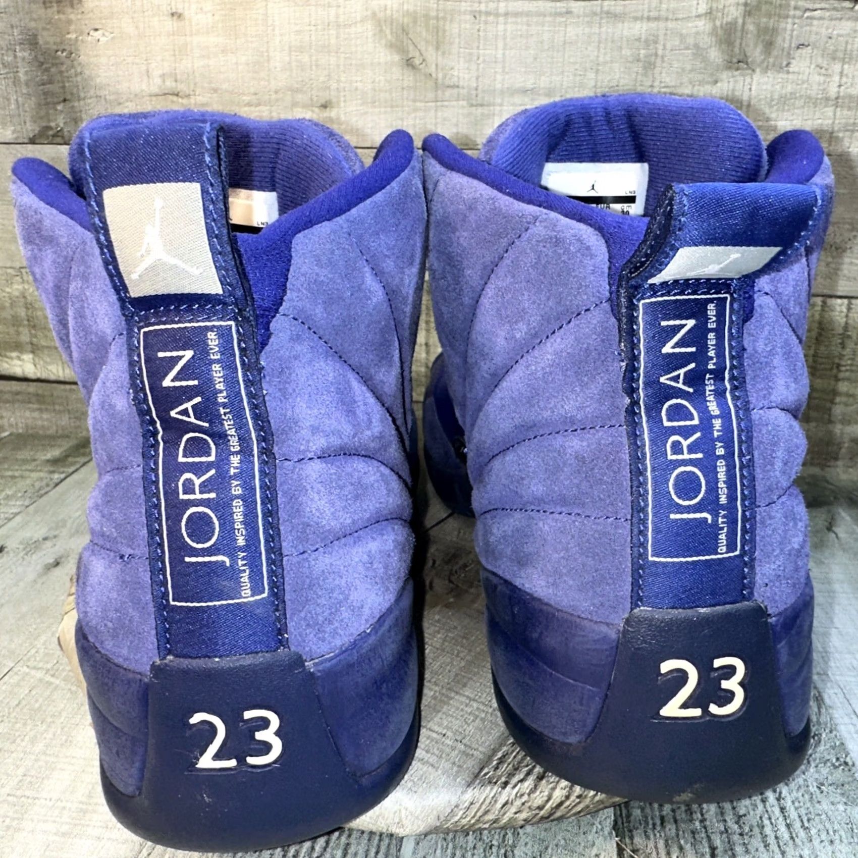 Jordan Brand Nike Air Jordan 12 Retro Deep Royal Blue Suede Sneaker Mens Size 12 Size US 11 / EU 44 - 6 Thumbnail