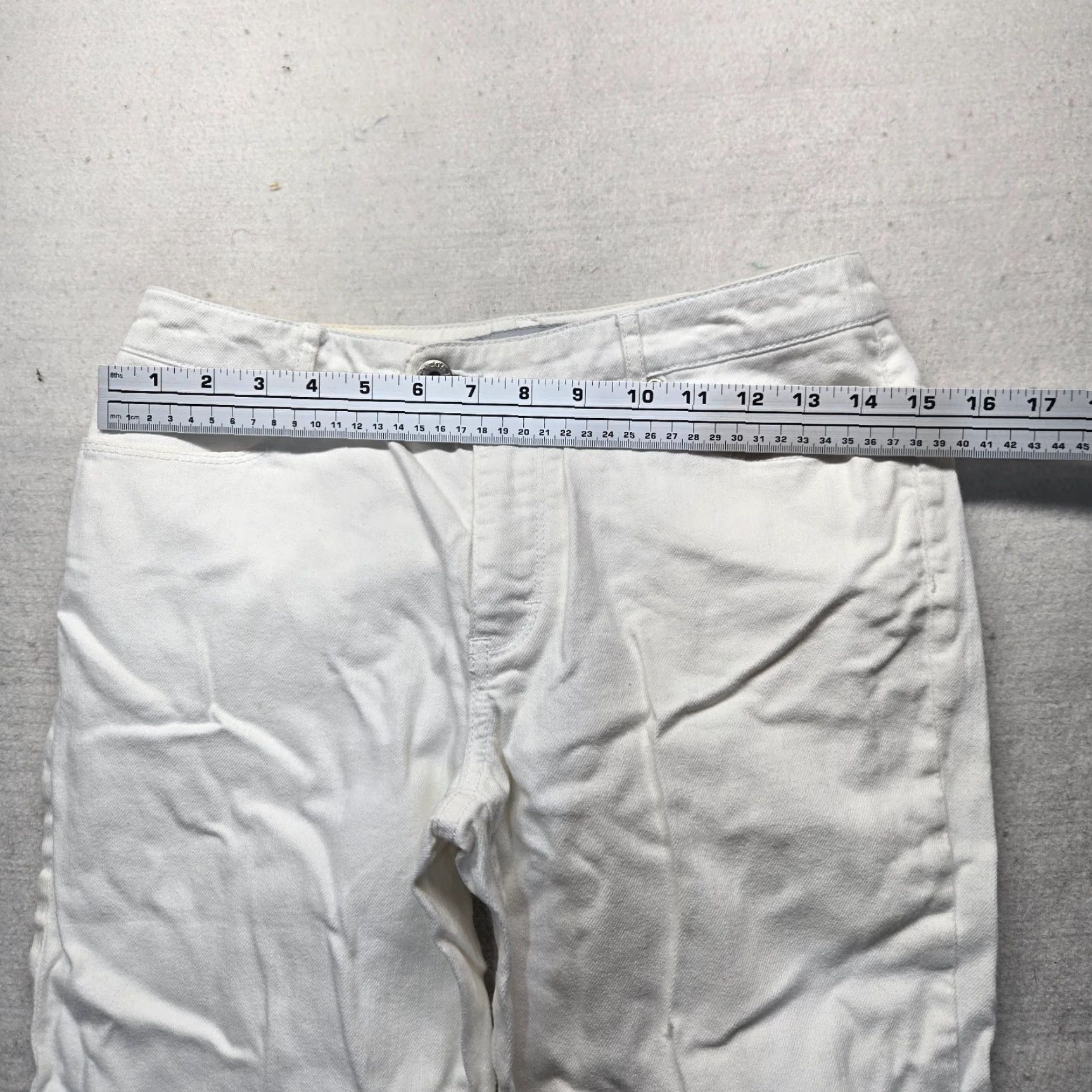 Vintage Chicos White Jeggings Chicos's Women’s Size 00 White Denim Stretch Pants Slim Mid Rise Pants Womens XS- Regular Size 24" / US 00 / IT 34 - 5 Thumbnail