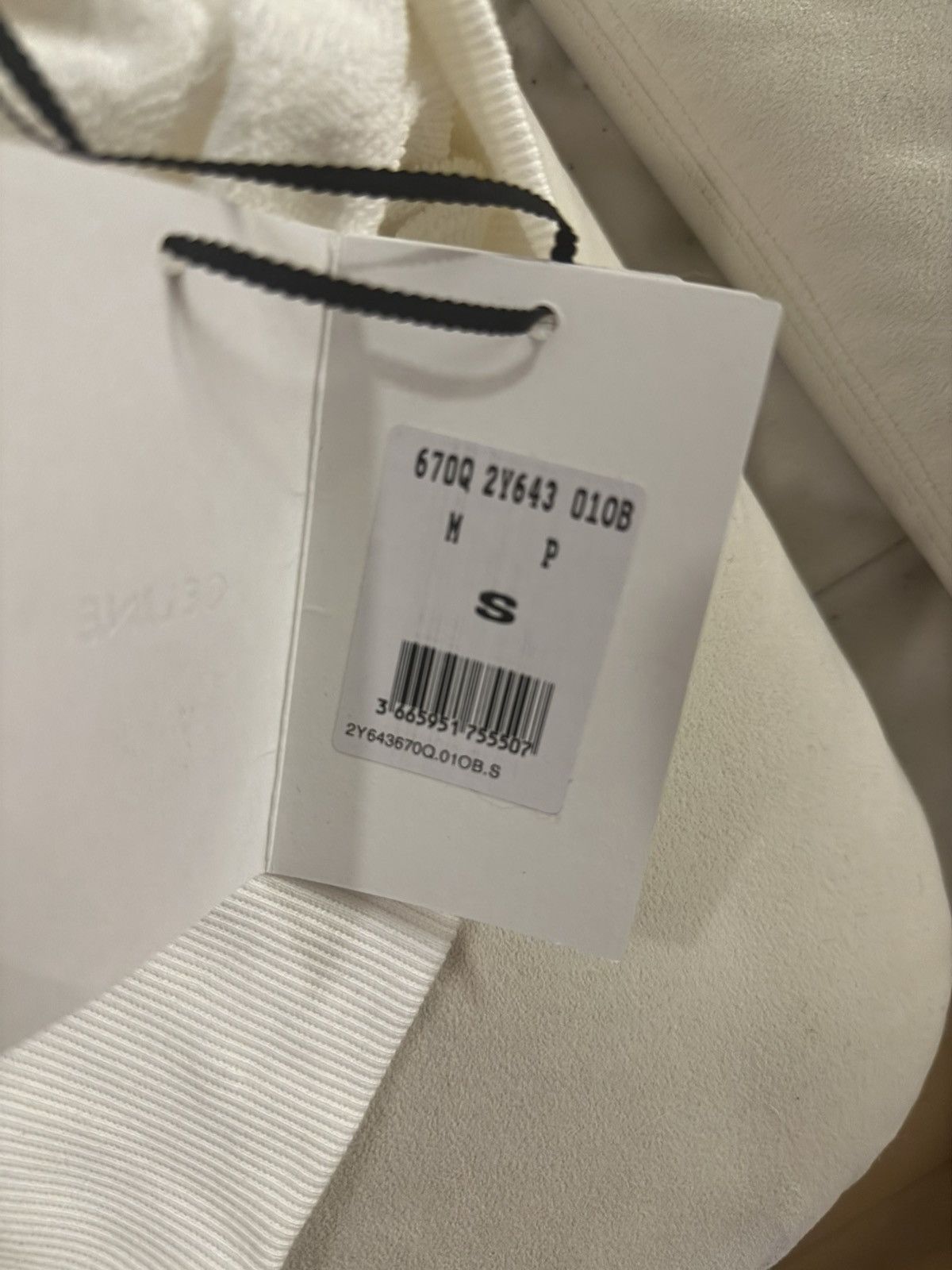 Celine Celine White long hoodie with print Size US S / EU 44-46 / 1 - 4 Thumbnail