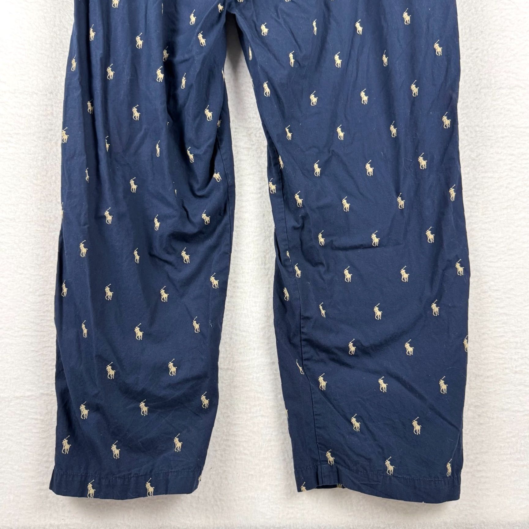 Polo Ralph Lauren Polo Ralph Lauren Sleepwear Pajama Pants Men's XL Blue Embroidered Pony Logo Knit 100% Cotton Size US XL / EU 56 / 4 - 4 Thumbnail