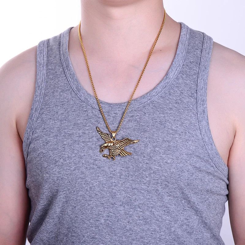 Jewelry Flying Eagle Pendant Necklace Size ONE SIZE - 2 Thumbnail