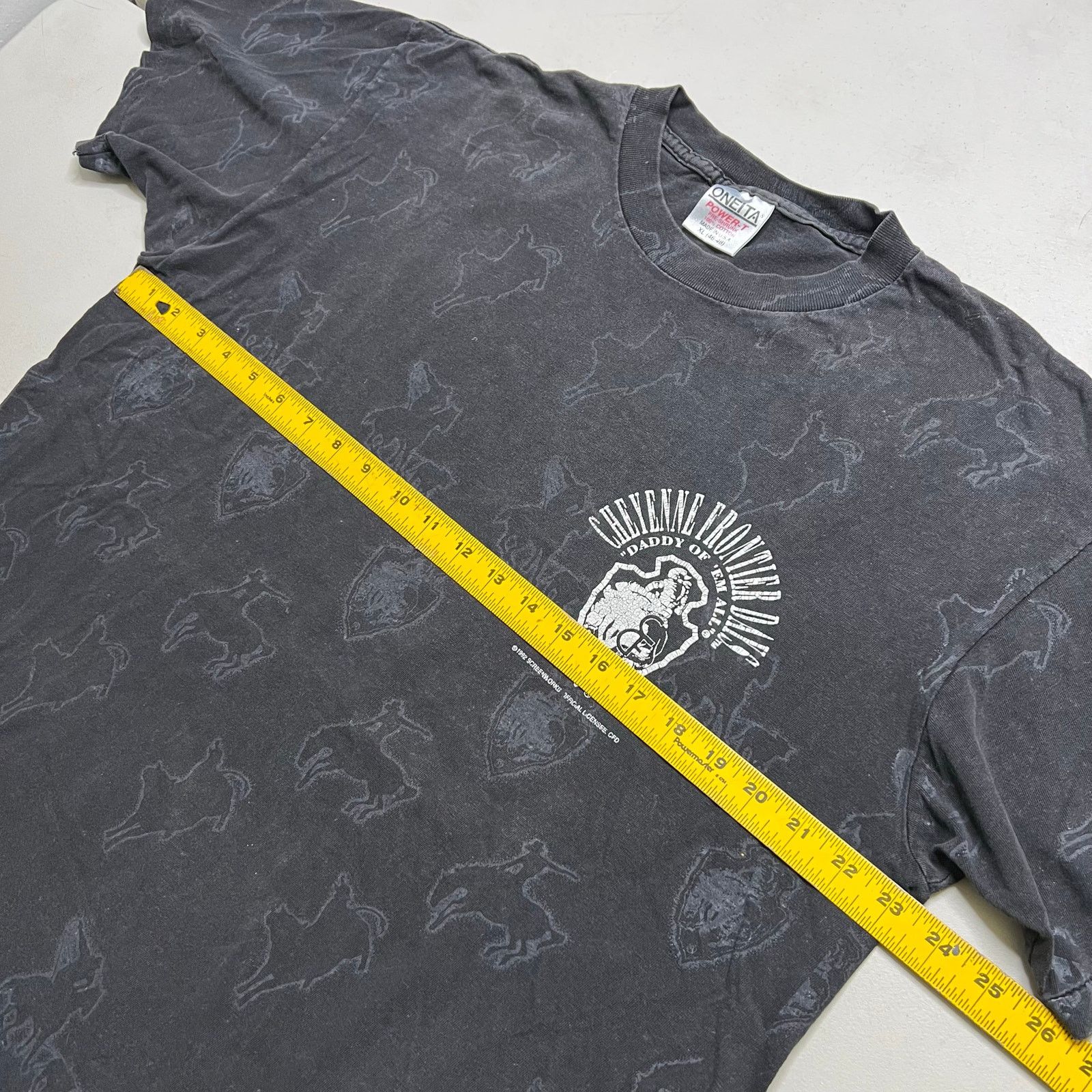 Vintage Vintage 1992 Cheyenne Frontier Days T-Shirt Oneita XL Size US XL / EU 56 / 4 - 7 Thumbnail