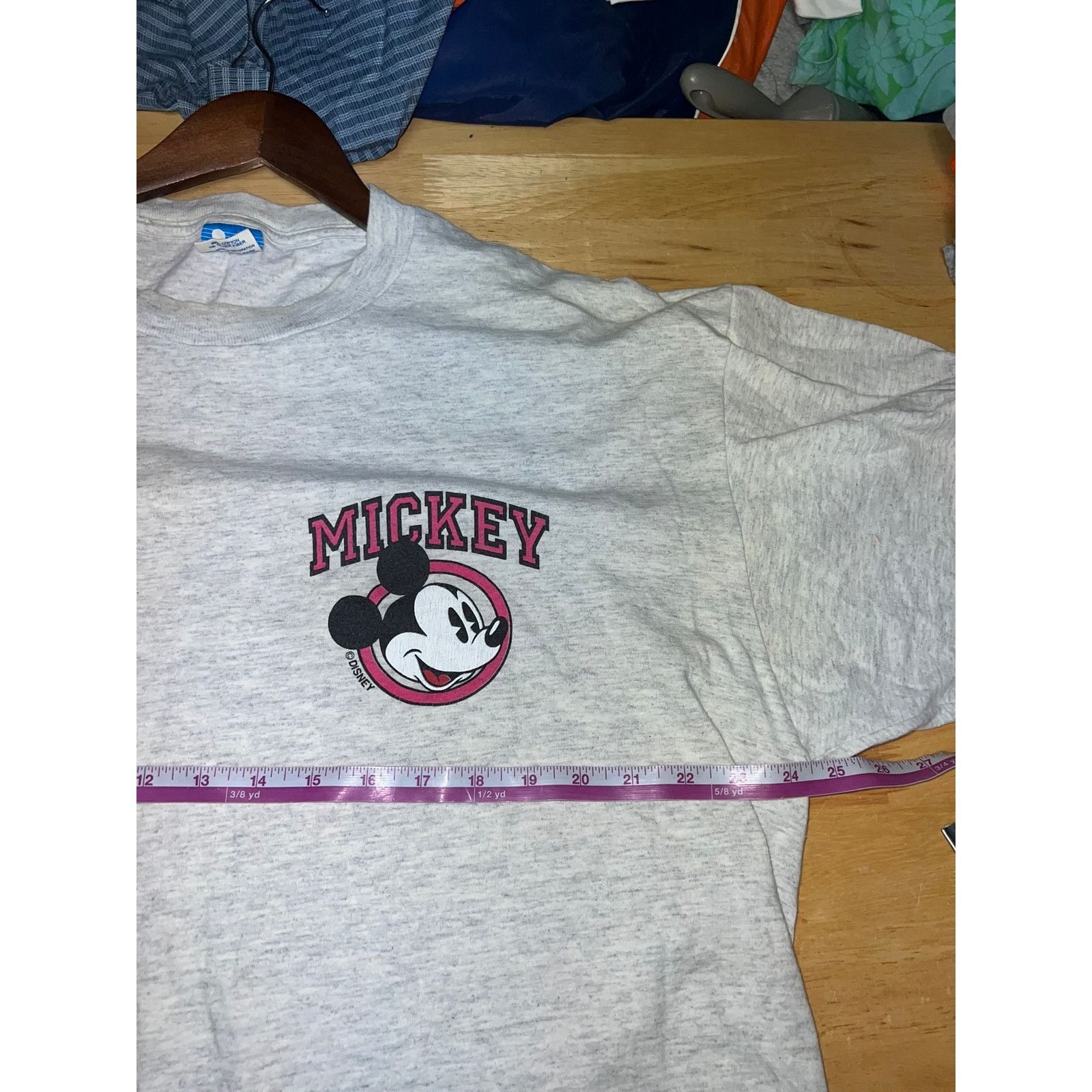 Disney Vintage Mickey Mouse Shirt Gray Character Fashions Tee 2XL Size US XXL / EU 58 / 5 - 7 Thumbnail