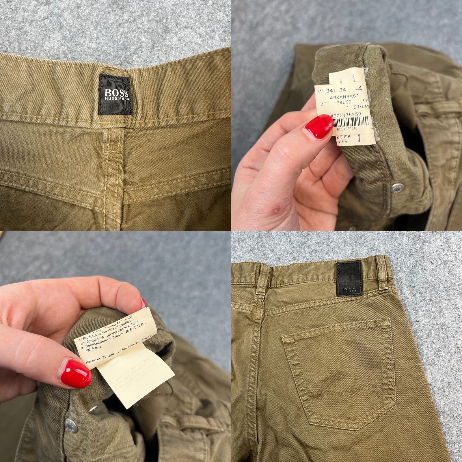 Hugo Boss HUGO BOSS Jeans Regular Straight 32 30 Khaki Brown Vintage 100% Cotton Denim Mens Size US 32 / EU 48 - 8 Thumbnail