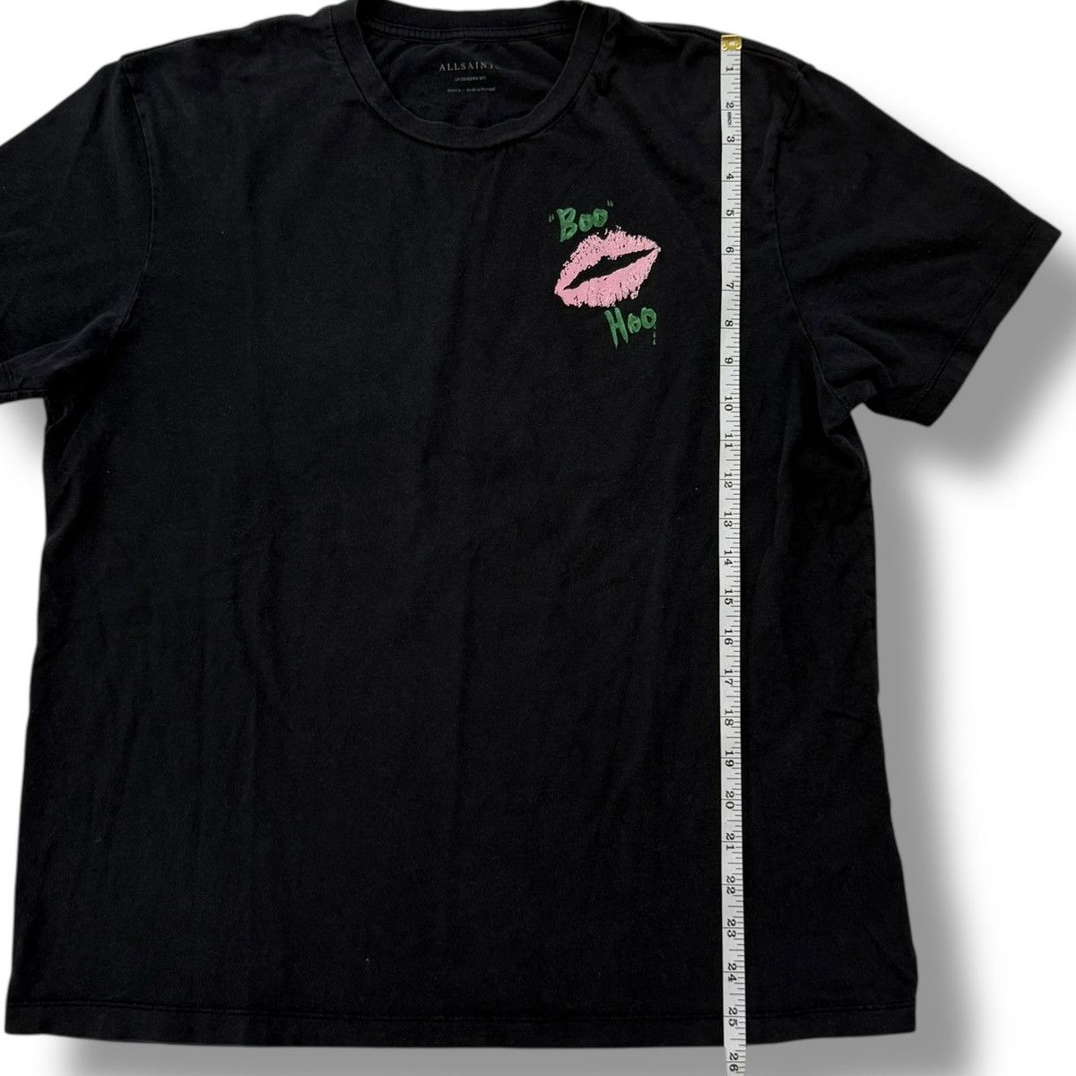 Allsaints AllSaints Boohoo distressed poetic kiss graphic crew T-shirt Size US S / EU 44-46 / 1 - 4 Thumbnail