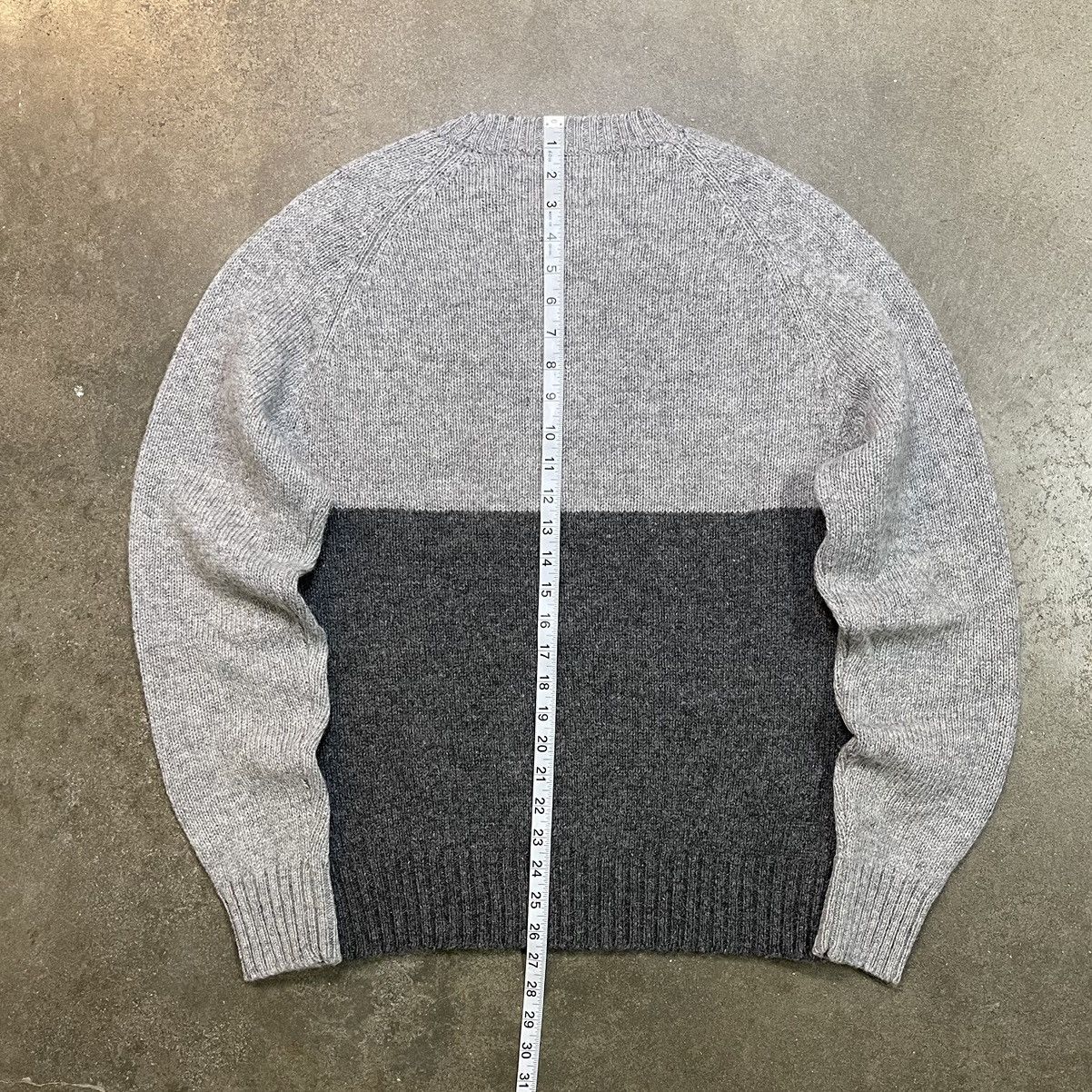 Vintage Vintage Thane Shetland Wool Geometric Knit Fisherman Sweater Size US L / EU 52-54 / 3 - 7 Thumbnail