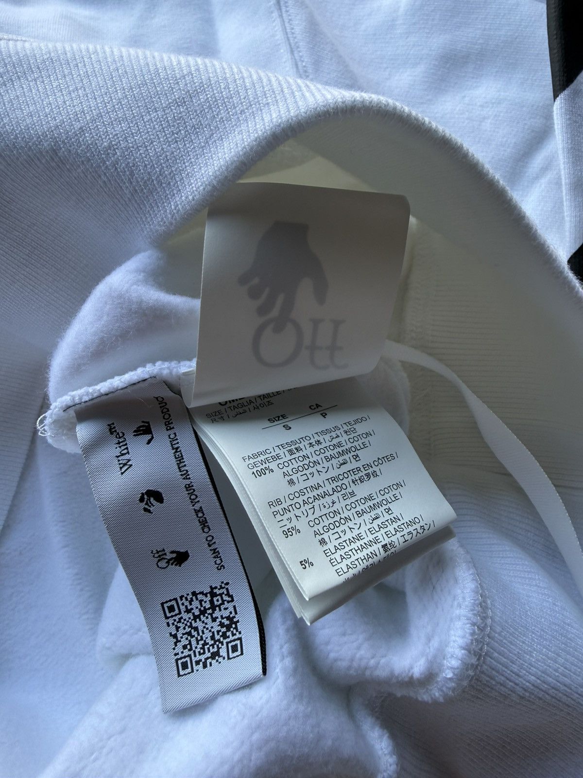 Off-White Off-White Diagonal Helvetica Oversized Hoodie White Size US S / EU 44-46 / 1 - 12 Thumbnail