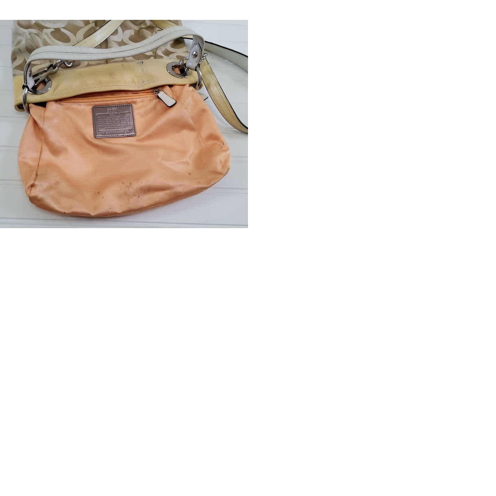 Coach Coach Signature Patent Trim Crossbody Shoulder Handbag Purse Size ONE SIZE - 9 Thumbnail