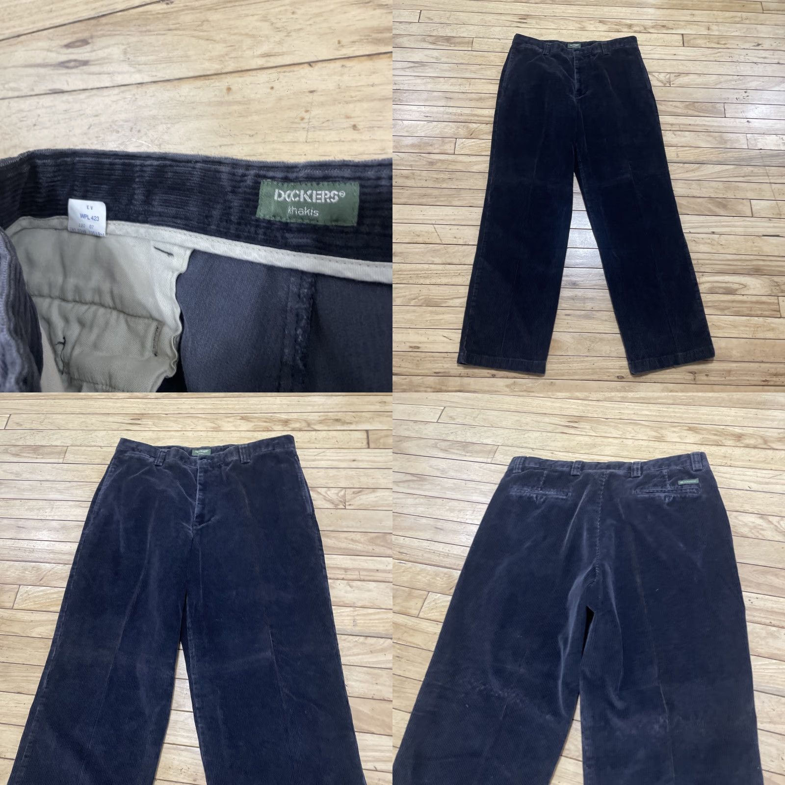 Dockers VINTAGE Dockers Khakis Pants Men 36x32 Corduroy Black 90s Skater Chunky 36 Regular Mens Size US 36 / EU 52 - 10 Thumbnail