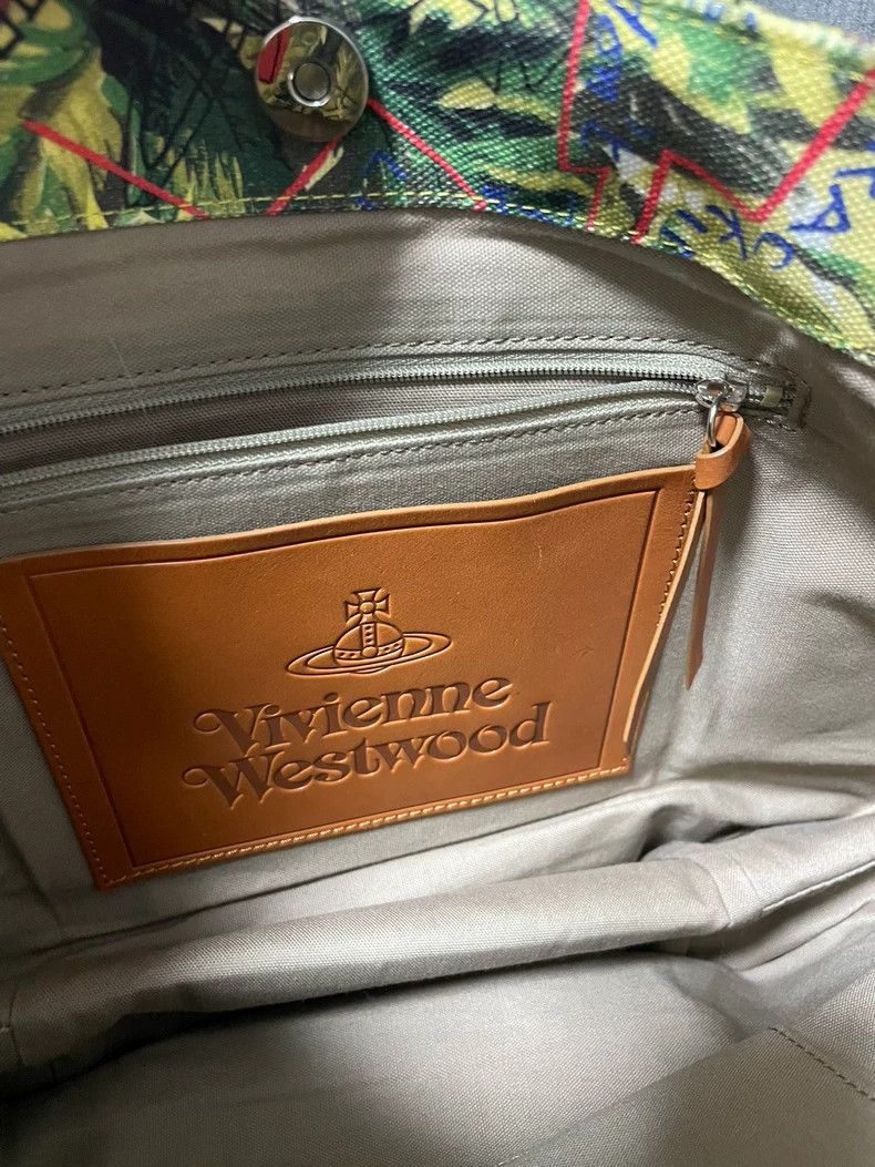 Vivienne Westwood Vivienne Westwood size os Green dual-use canvas tote bag, s Size ONE SIZE - 9 Thumbnail