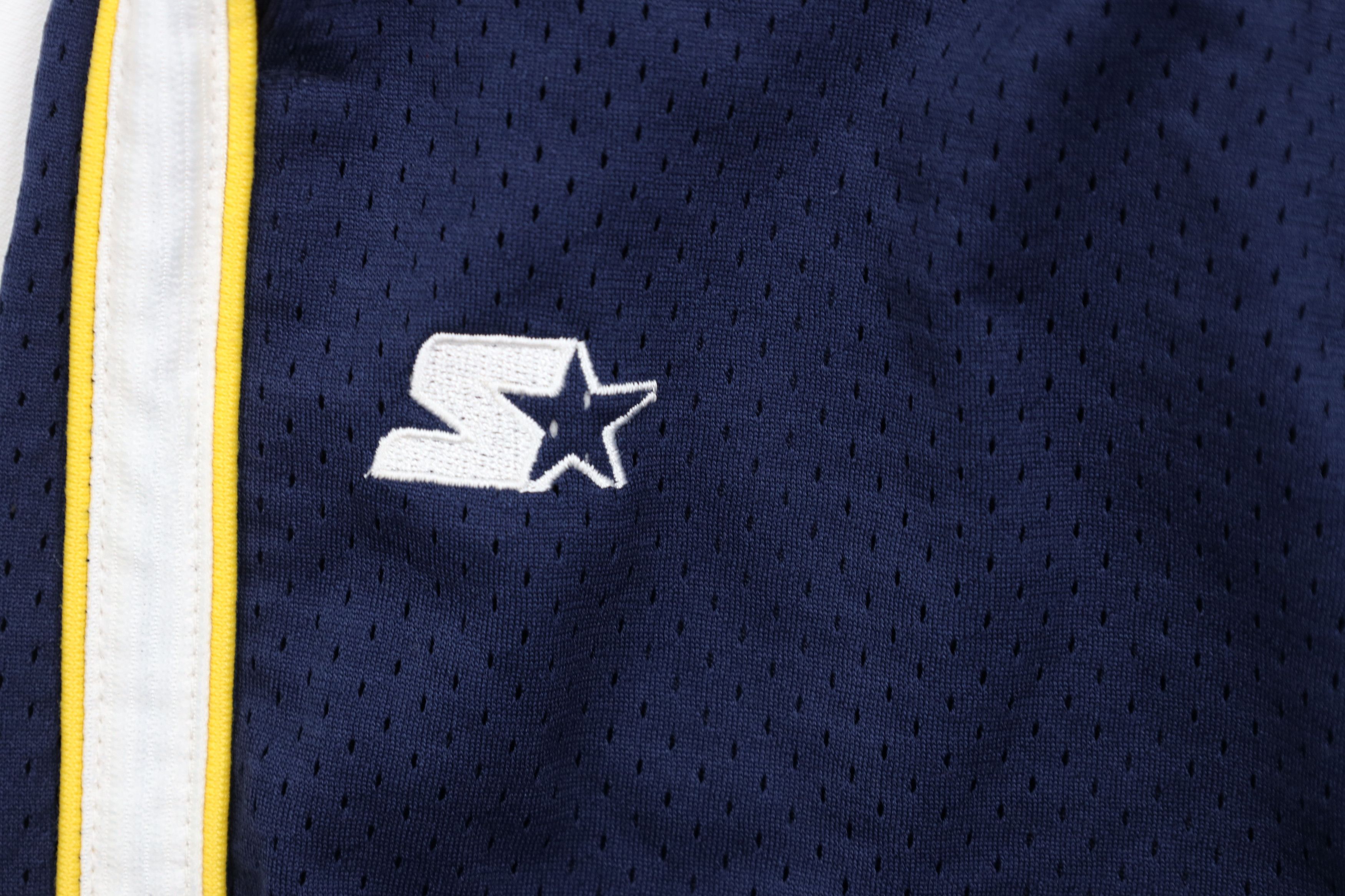 Starter × Vintage Vintage 90s Starter University of Michigan Basketball Shorts Size US 34 / EU 50 - 6 Thumbnail