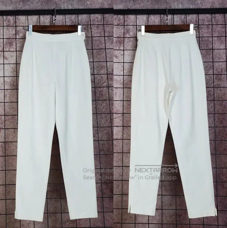 Dior Dior White Cotton Casual Pants for Women . Size 23" - 1 Thumbnail