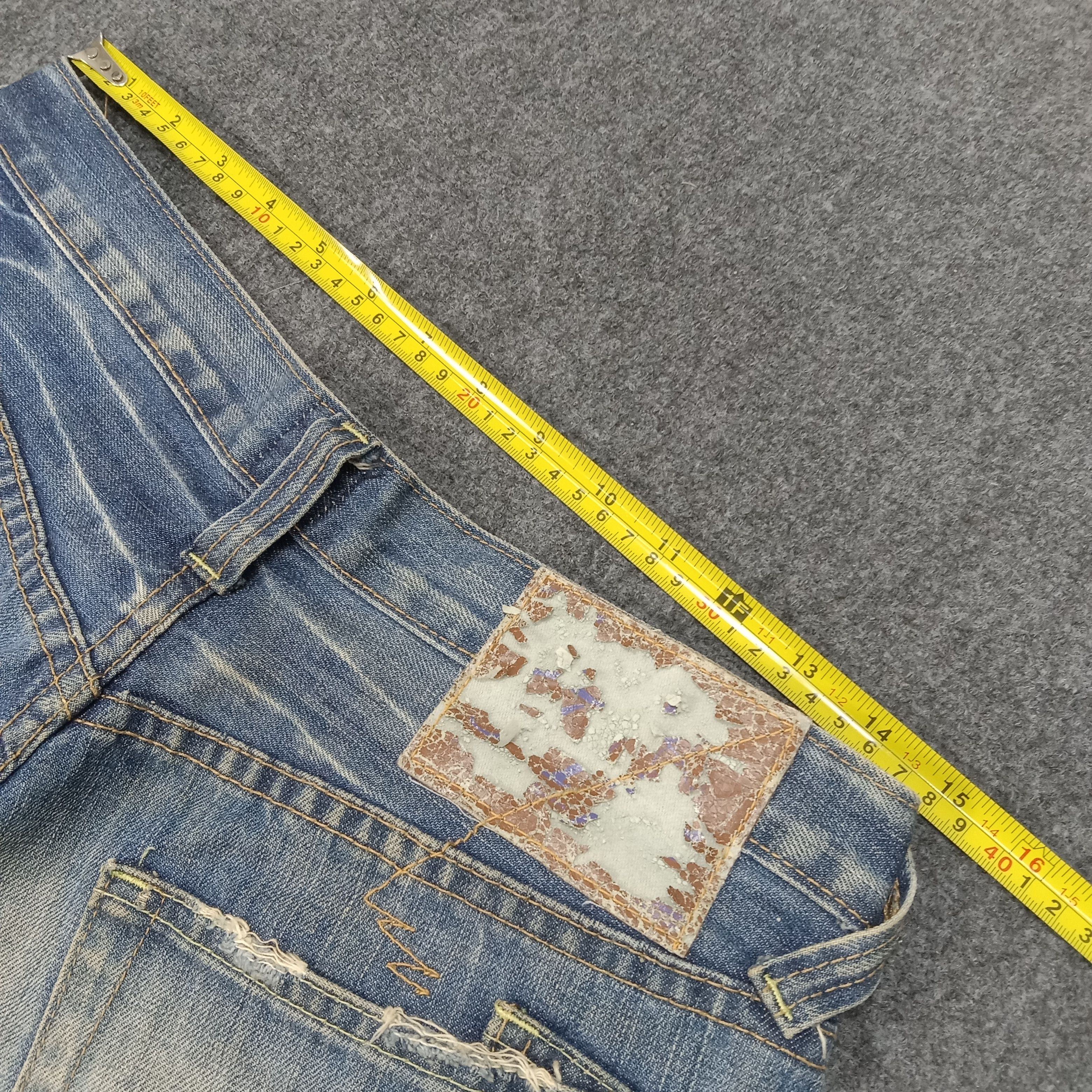 If Six Was Nine × Prps × Vintage Prps American Punk Style Ripped Denim Jeans Size US 32 / EU 48 - 9 Thumbnail