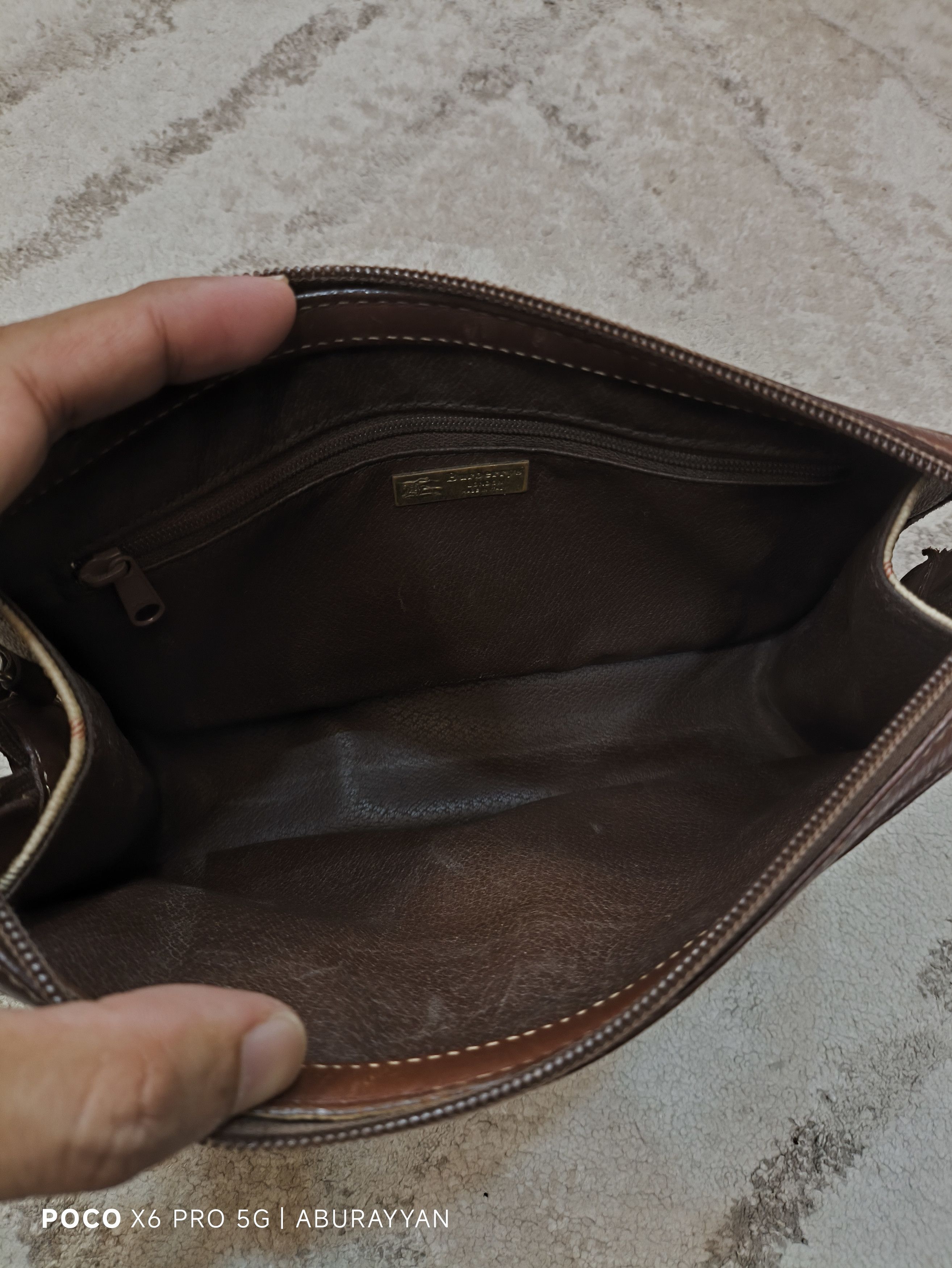 Burberry Burberrys Nova Clutch Brown Canvas Bag Size ONE SIZE - 10 Thumbnail
