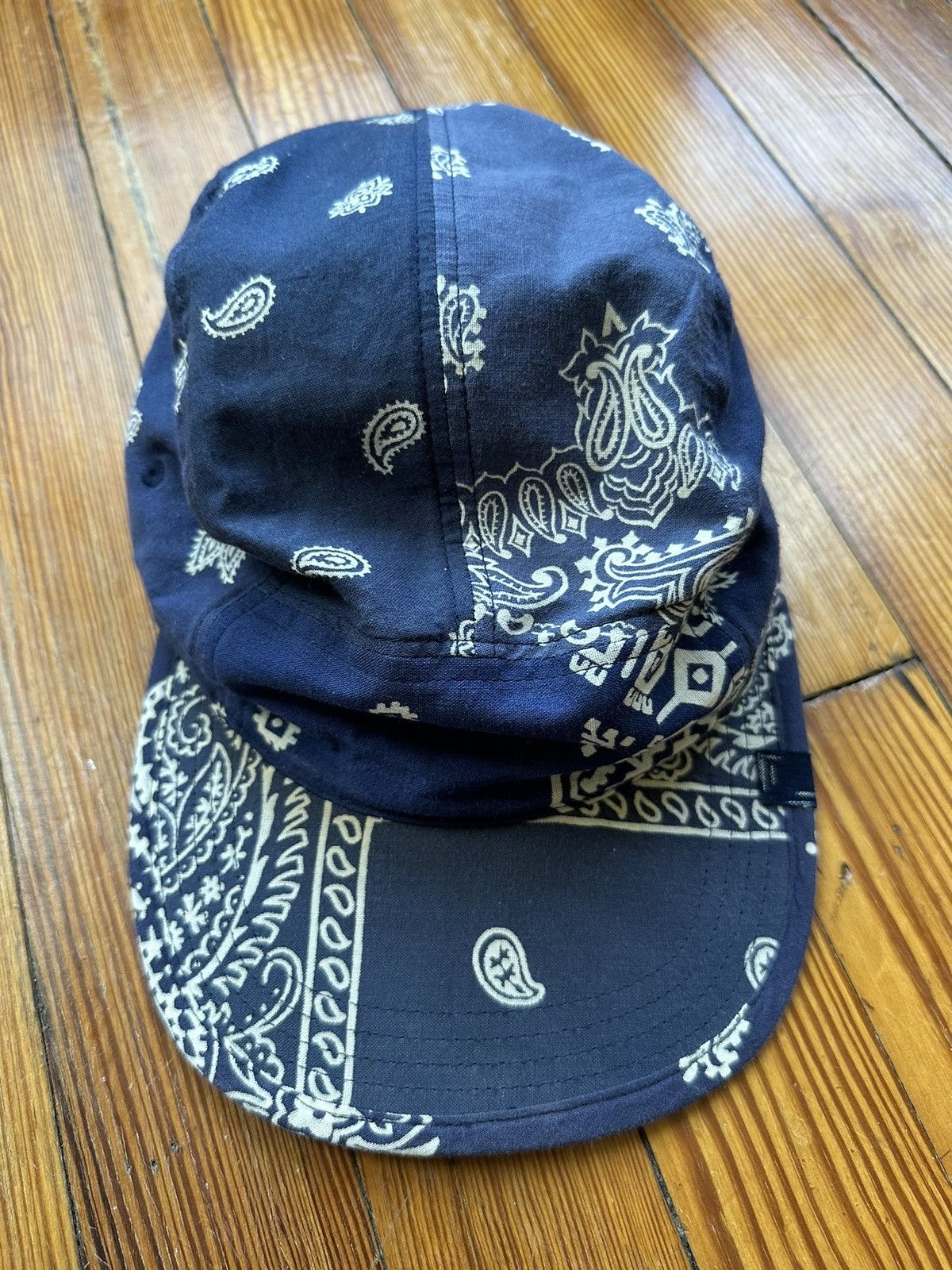 image of Visvim Ict Bandana Camp Cap (Blue), Men's