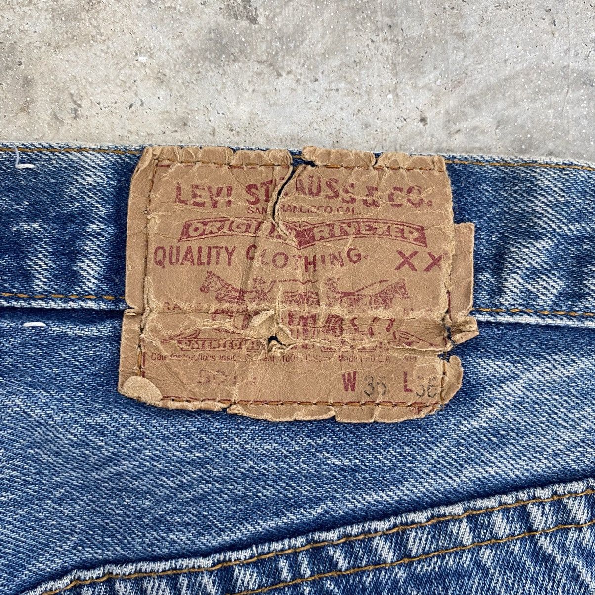 Levi's Vintage 80’s Levis 501xx Faded Stonewashed Blue Jeans Size US 34 / EU 50 - 15 Thumbnail