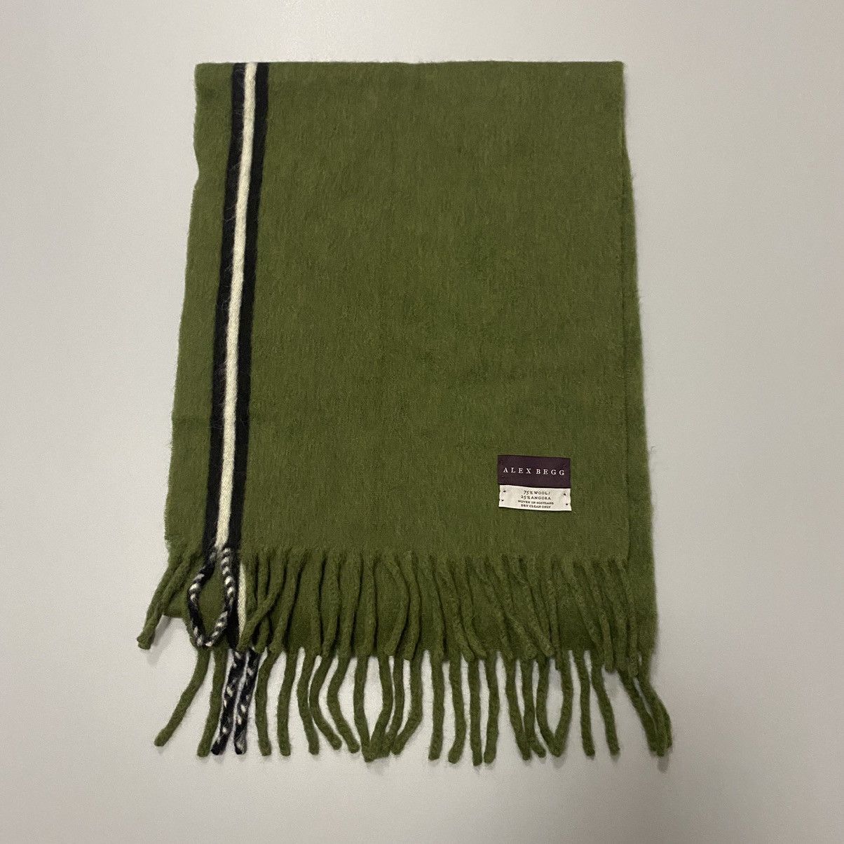 Other Alex Begg Made in Scotland 80% Wool Scarf Unisex Size ONE SIZE - 2 Thumbnail