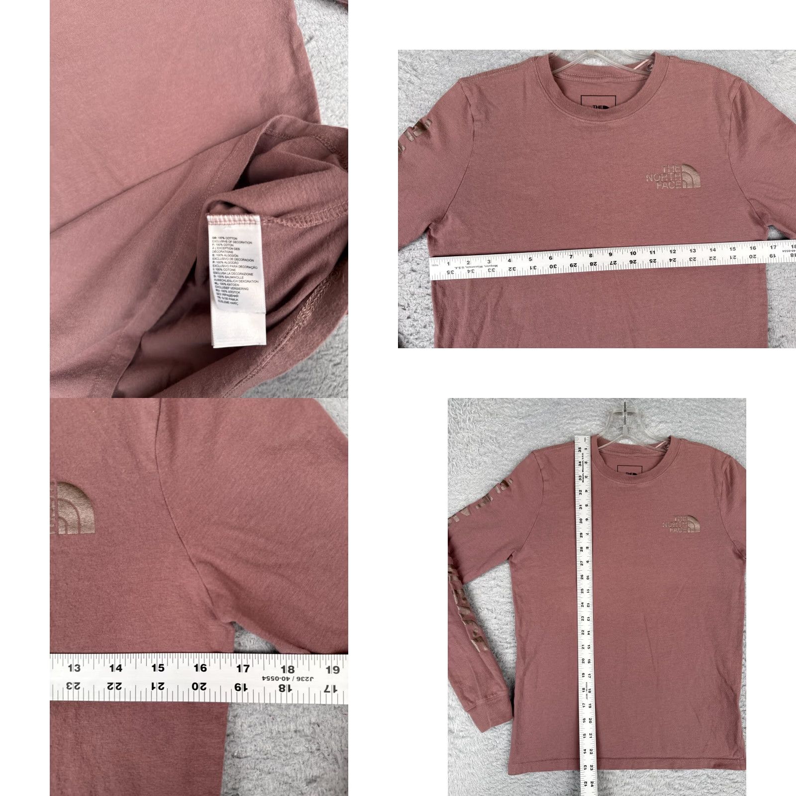 The North Face The North Face Shirt Women XS Purple Long Sleeve Crew Neck 100% Cotton Size XS / US 0-2 / IT 36-38 - 8 Thumbnail