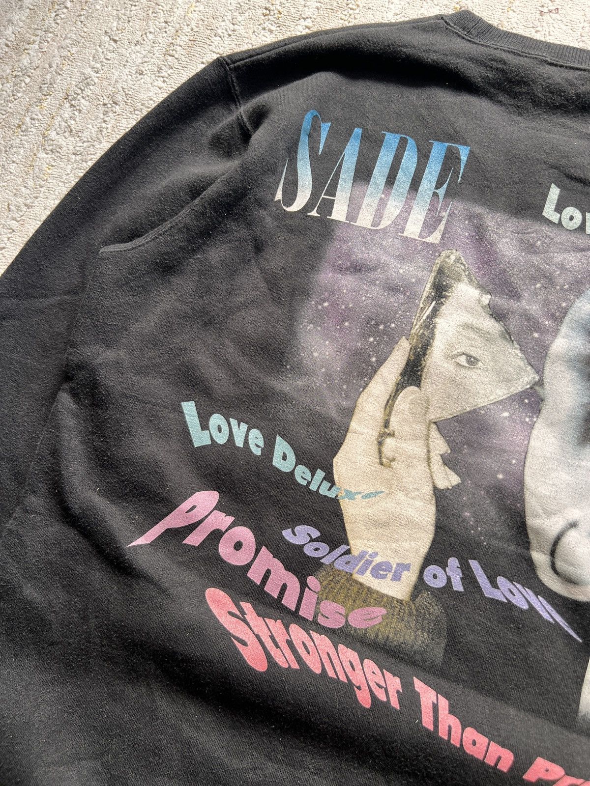 Band Tees × Vintage Vtg Sade Diamond Life Black Sweater Size US L / EU 52-54 / 3 - 9 Thumbnail