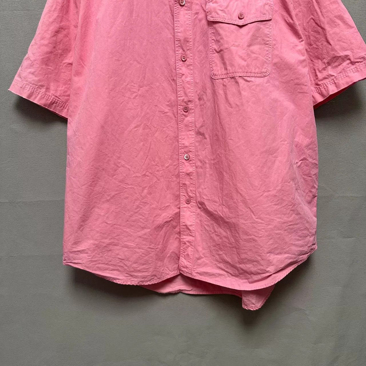 Balenciaga BALENCIAGA collar embroidered logo pink short-sleeve 3899new Size US S / EU 44-46 / 1 - 4 Thumbnail