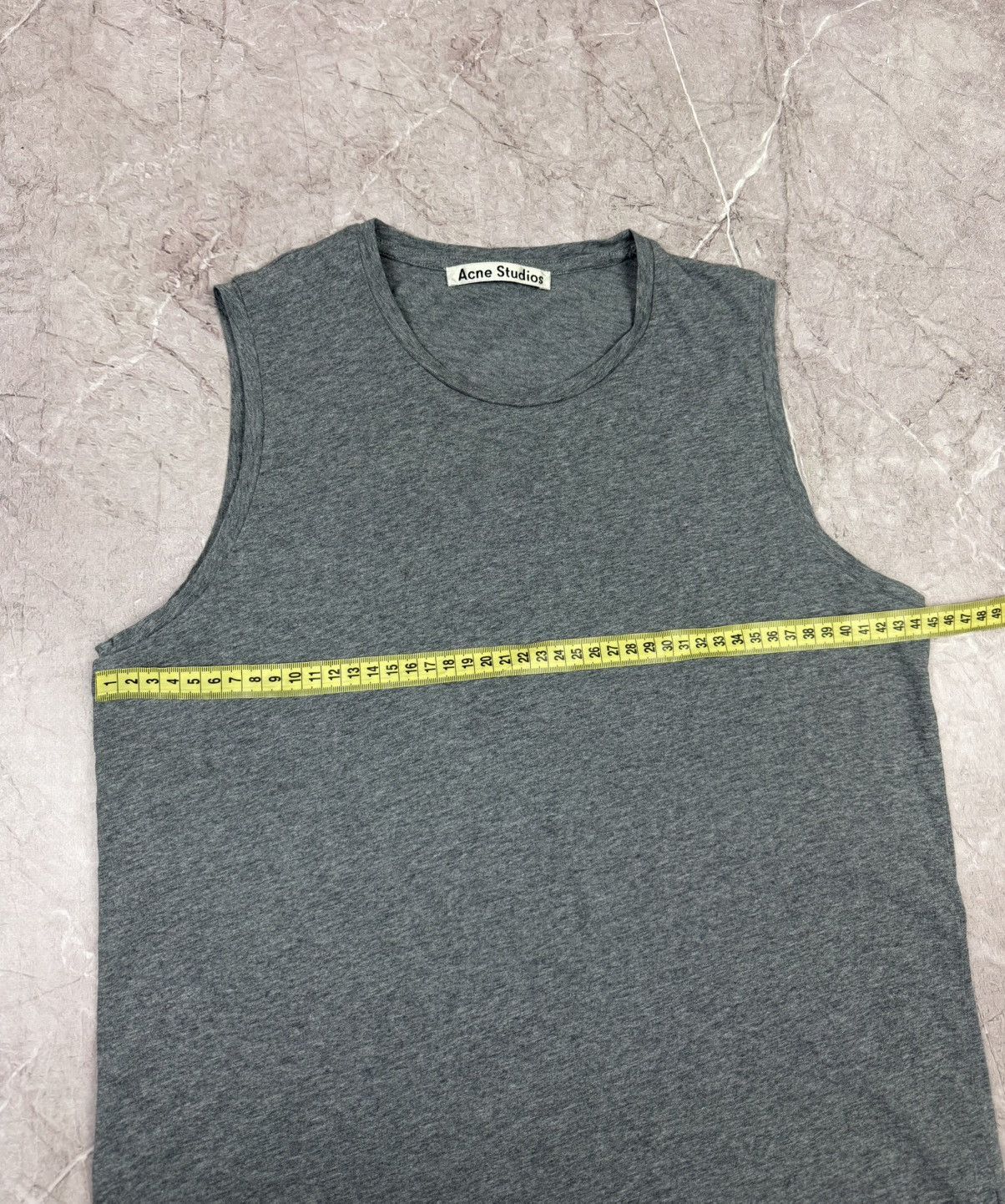 Acne Studios Acne Studios Men's "Bye C Base" Tank Top — Heather Grey Size US M / EU 48-50 / 2 - 7 Thumbnail