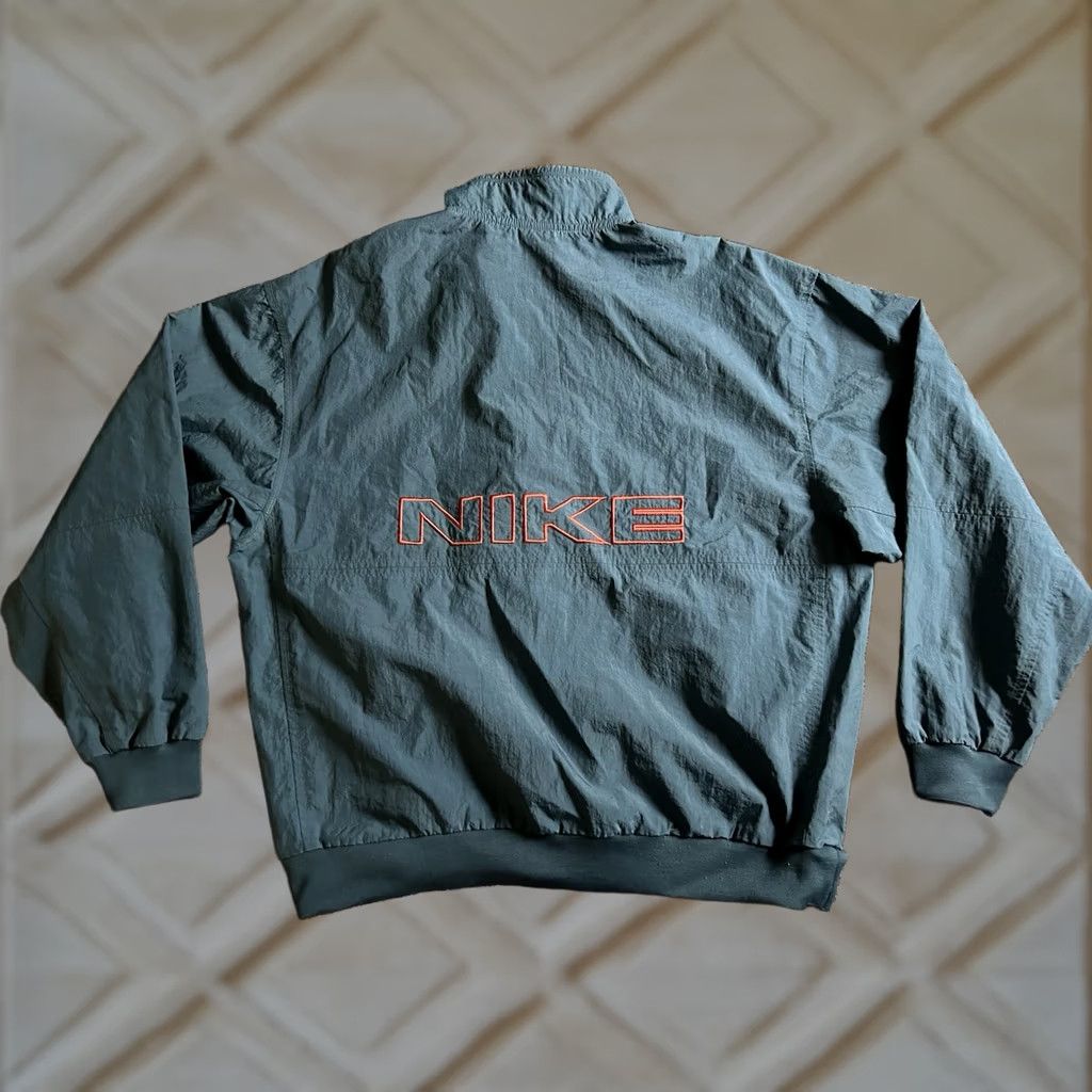Nike VTG Nike 90s Wind Breaker Jacket 1/4 Zip Mens XL Blue/Orange Windbreaker 90s Col or Multicolor Jacket Mens XL Size US XL / EU 56 / 4 - 1 Thumbnail