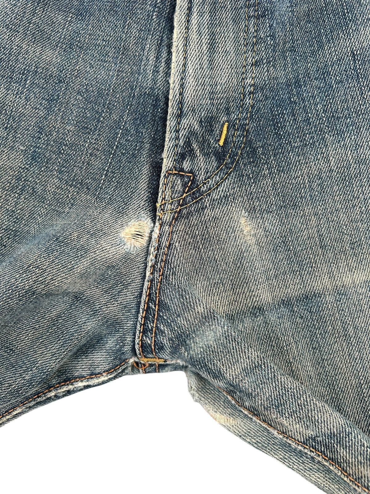 Kapital Vintage Edwin 505x Selvedge Distressed Denim Jeans Size US 34 / EU 50 - 9 Thumbnail