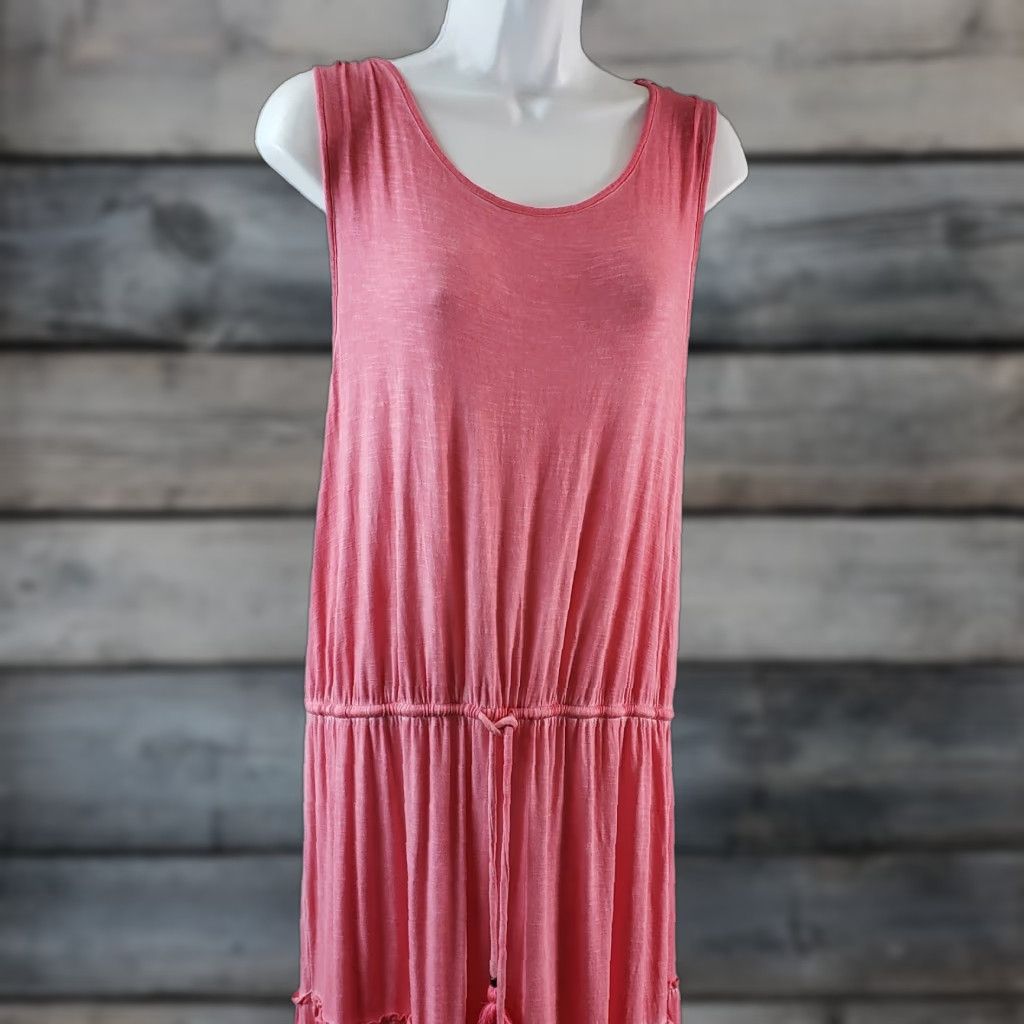 Vintage Knox Rose Womens Maxi Dress XL Pink Sleeveless Tie Waist Scoop Back Vintage No (adjust if needed) Size XL / US 12-14 / IT 48-50 - 1 Thumbnail