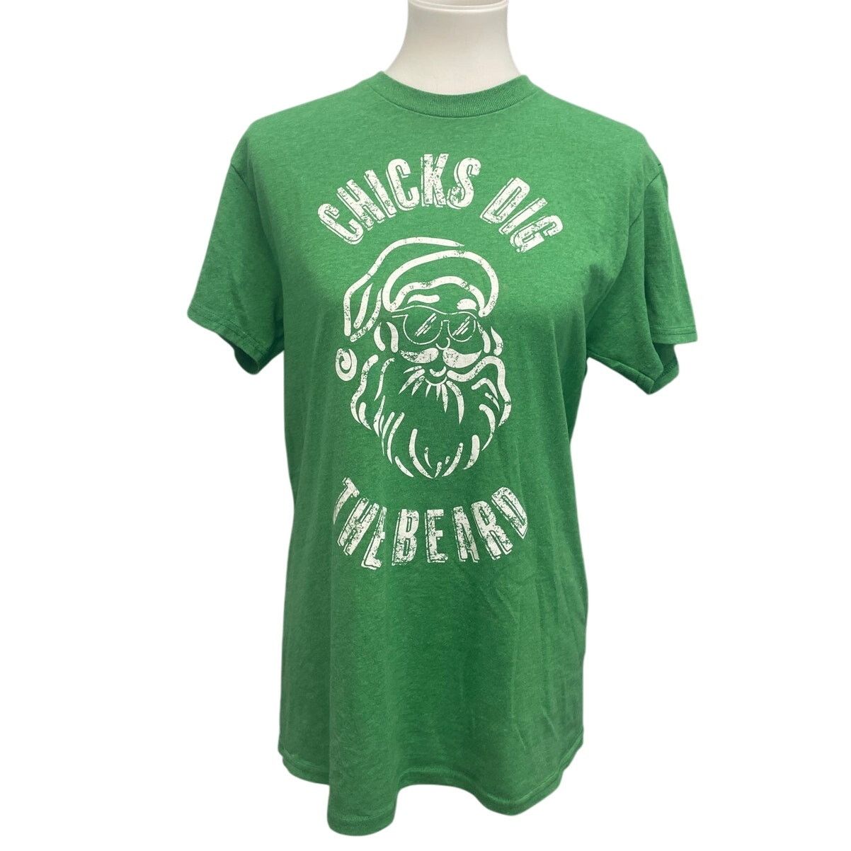 Delta Mens Medium Santa Chicks Dig The Beard Tee Shirt Size US M / EU 48-50 / 2 - 1 Thumbnail