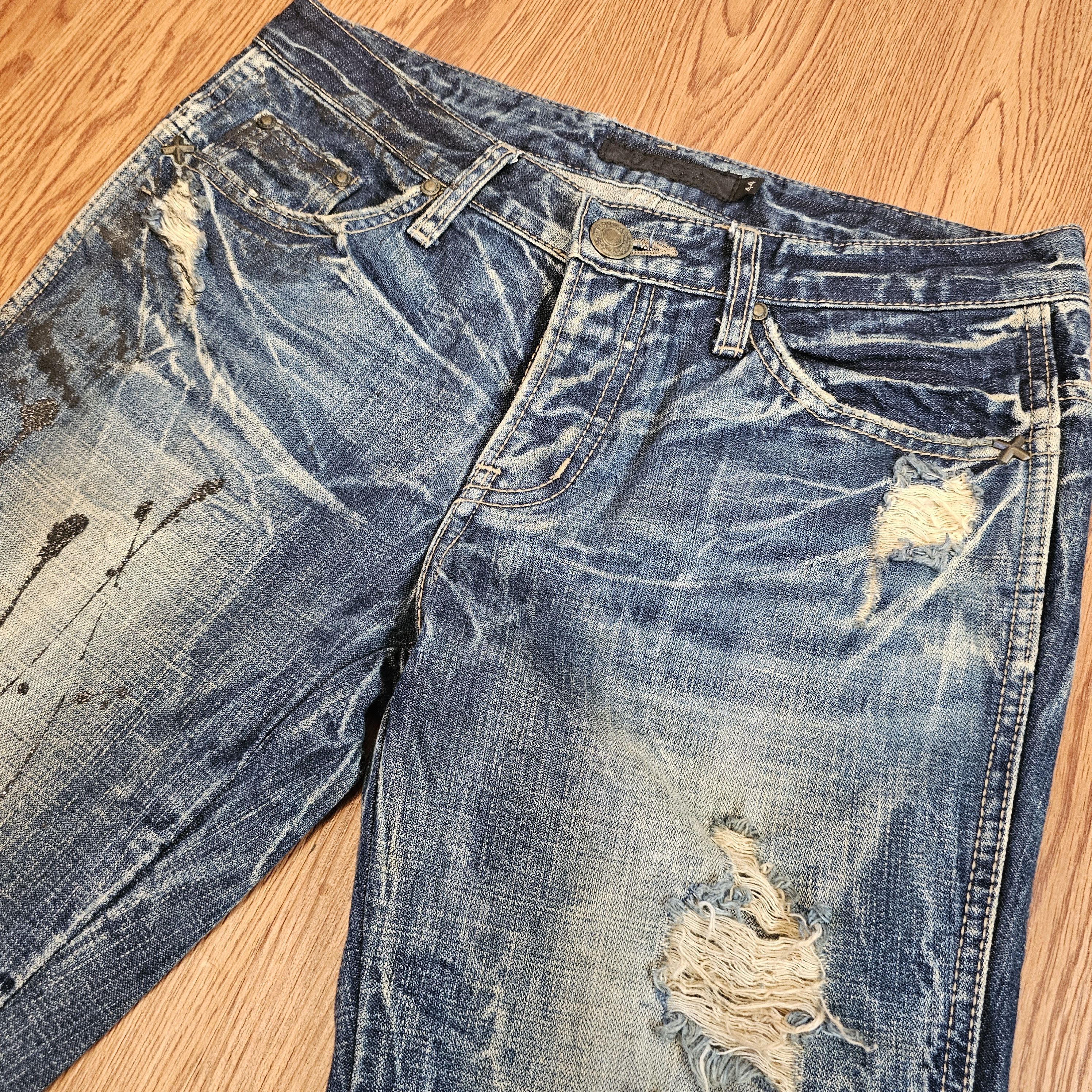JACKROSE Vintage FUGA Mudwash Flared Jeans Size US 29 - 3 Thumbnail
