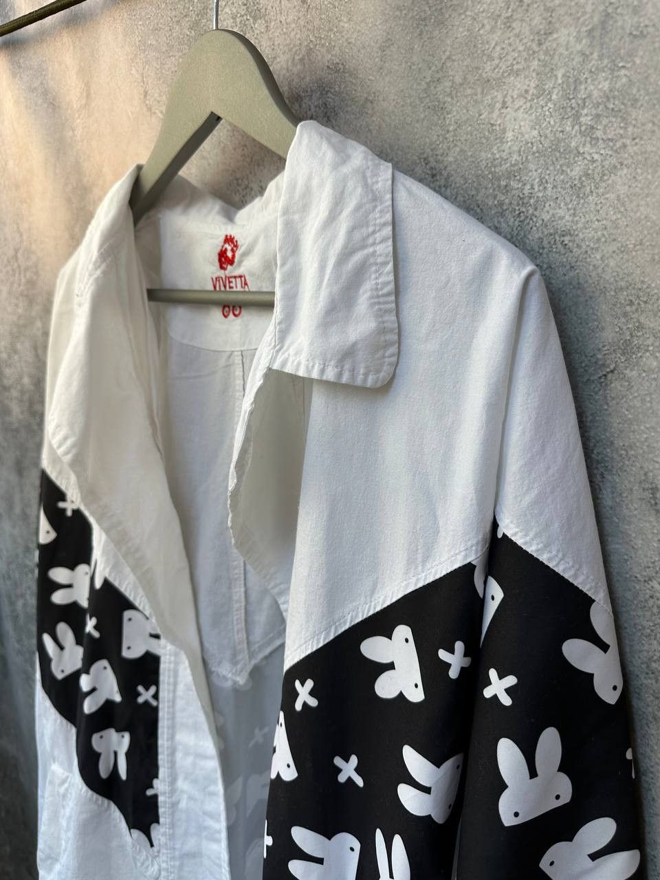 Other Vivetta Oversized Open-Front Shirt/Jacket Bunny Print Size ONE SIZE - 6 Thumbnail